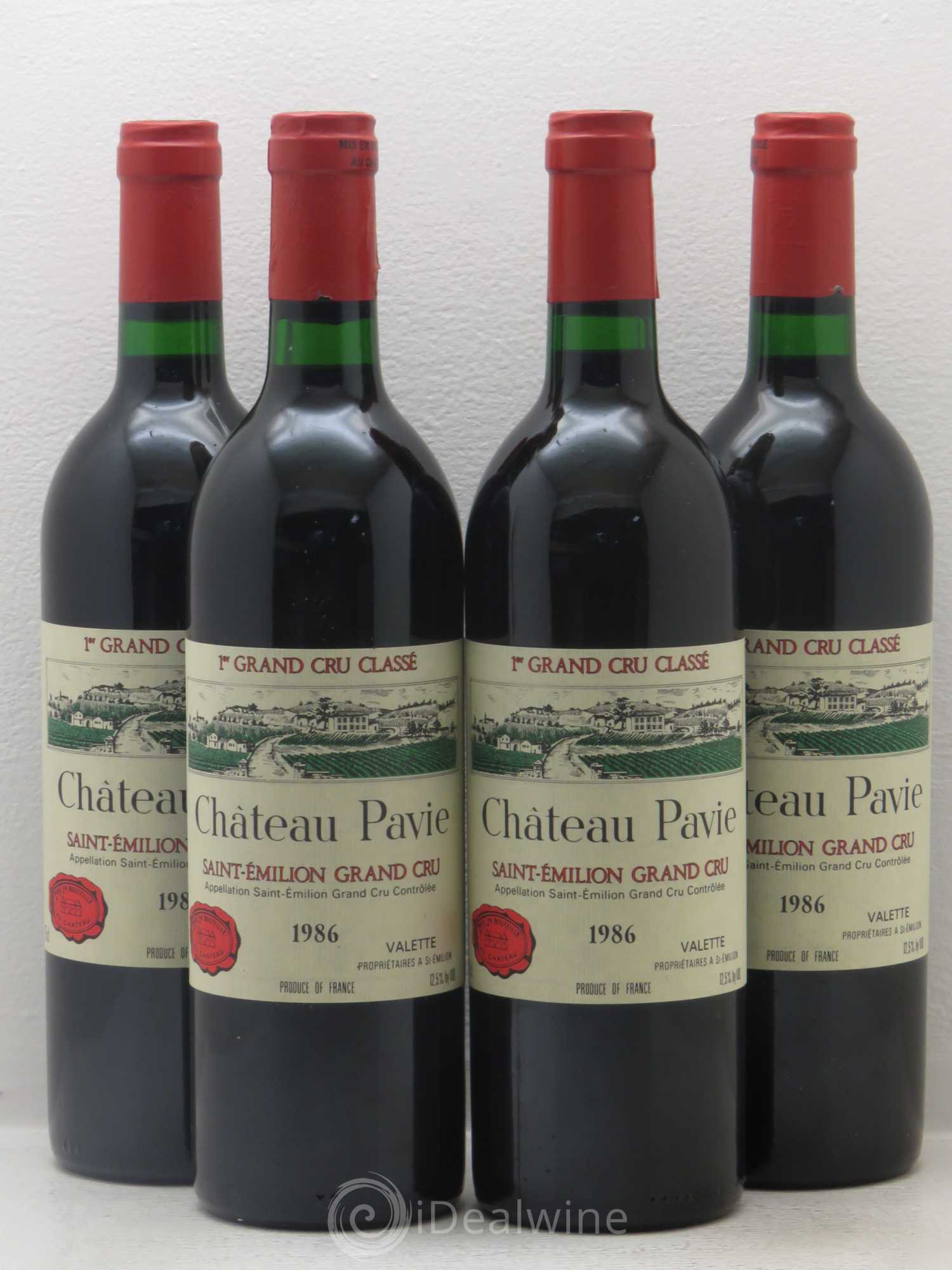 Château Pavie 1er Grand Cru Classé A 1986 - Lot de 4 bouteilles - 0