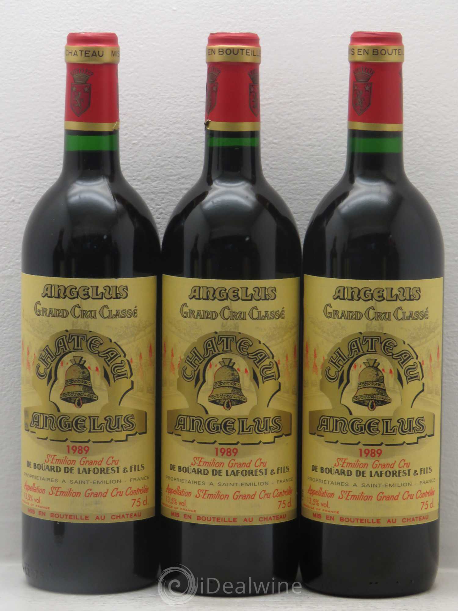 Château Angélus 1er Grand Cru Classé A 1989 - Lot de 12 bouteilles - 1