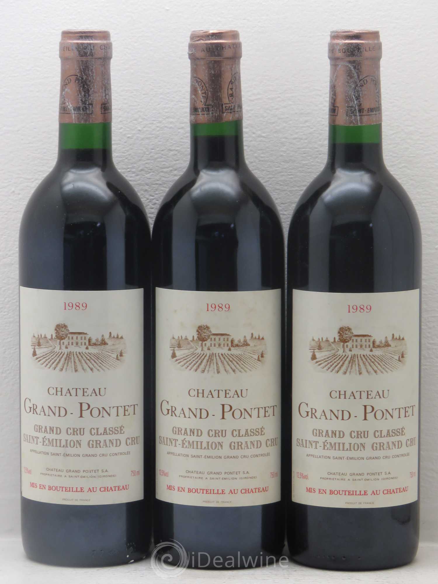 Château Grand Pontet Grand Cru Classé 1989 - Lot de 12 bouteilles - 4