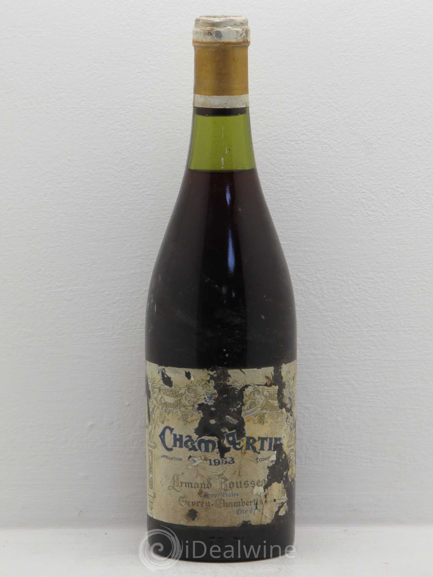 Chambertin Grand Cru Armand Rousseau (Domaine) 1953 - Lot de 1 bouteille - 0