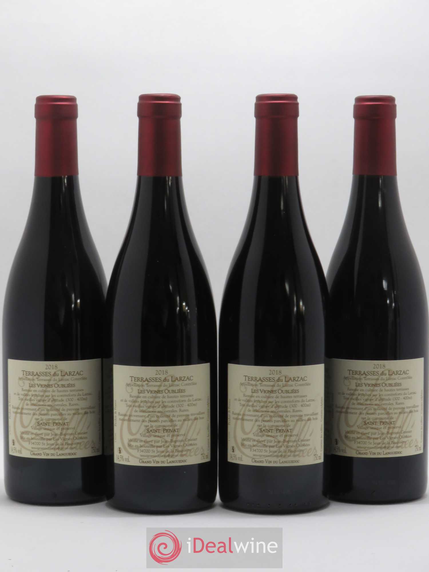 Terrasses du Larzac Les Vignes Oubliées Jean-Baptiste Granier 2018 - Lot de 4 bouteilles - 1