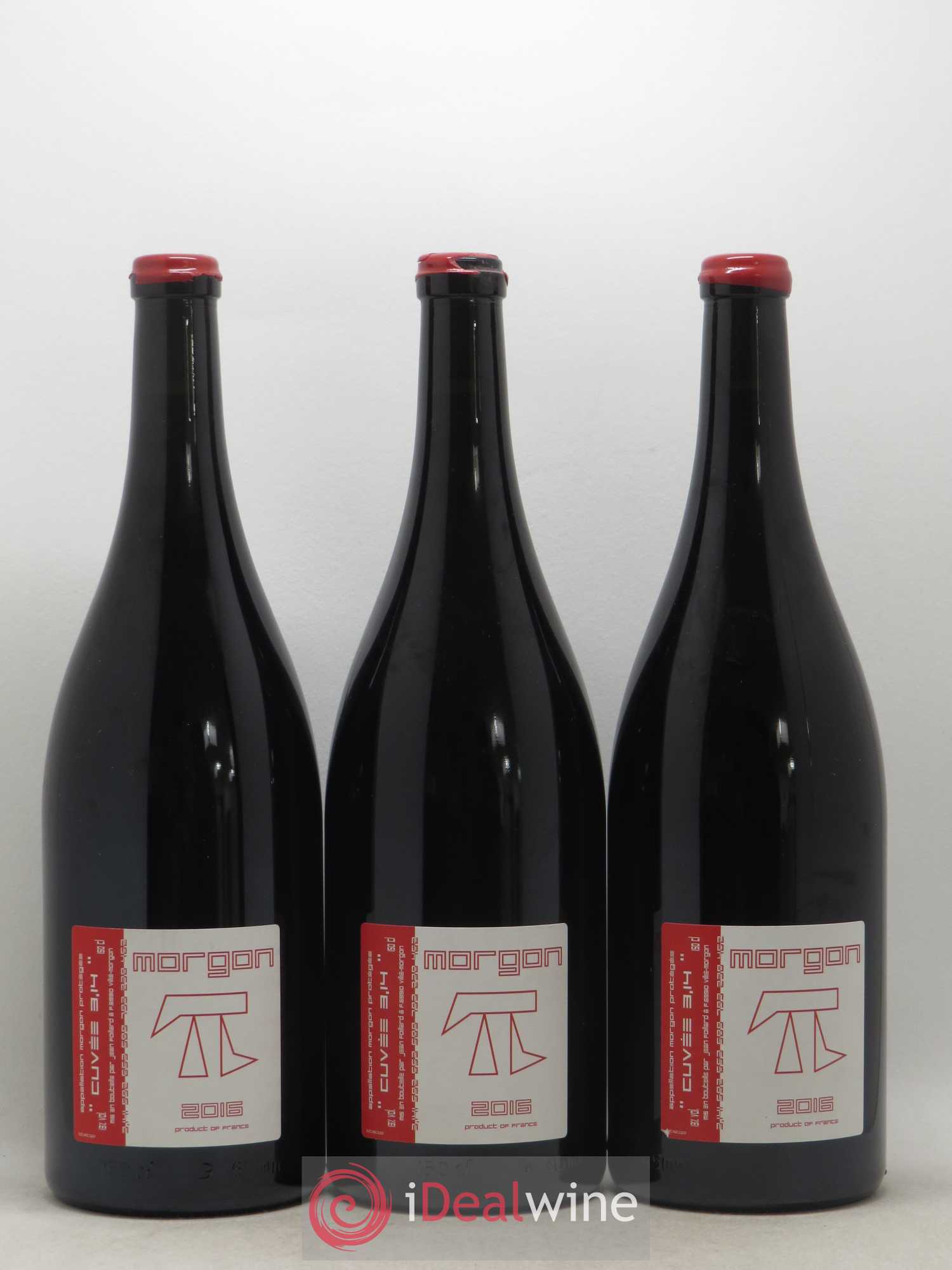 Morgon 3.14 Jean Foillard 2016 - Lot de 3 magnums - 0