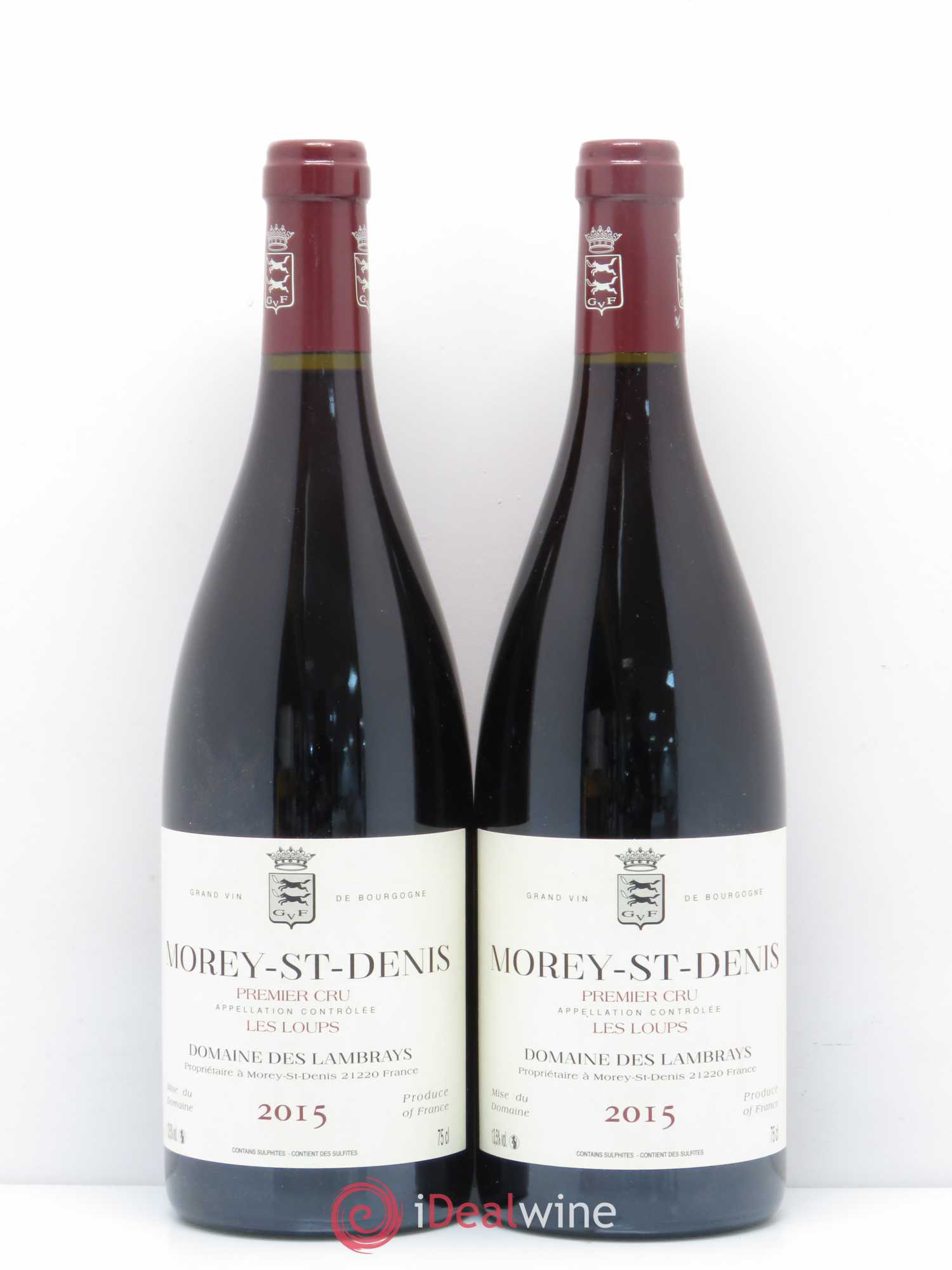 Morey-Saint-Denis 1er Cru Les Loups Domaine des Lambrays 2015 - Lot de 2 bouteilles - 0