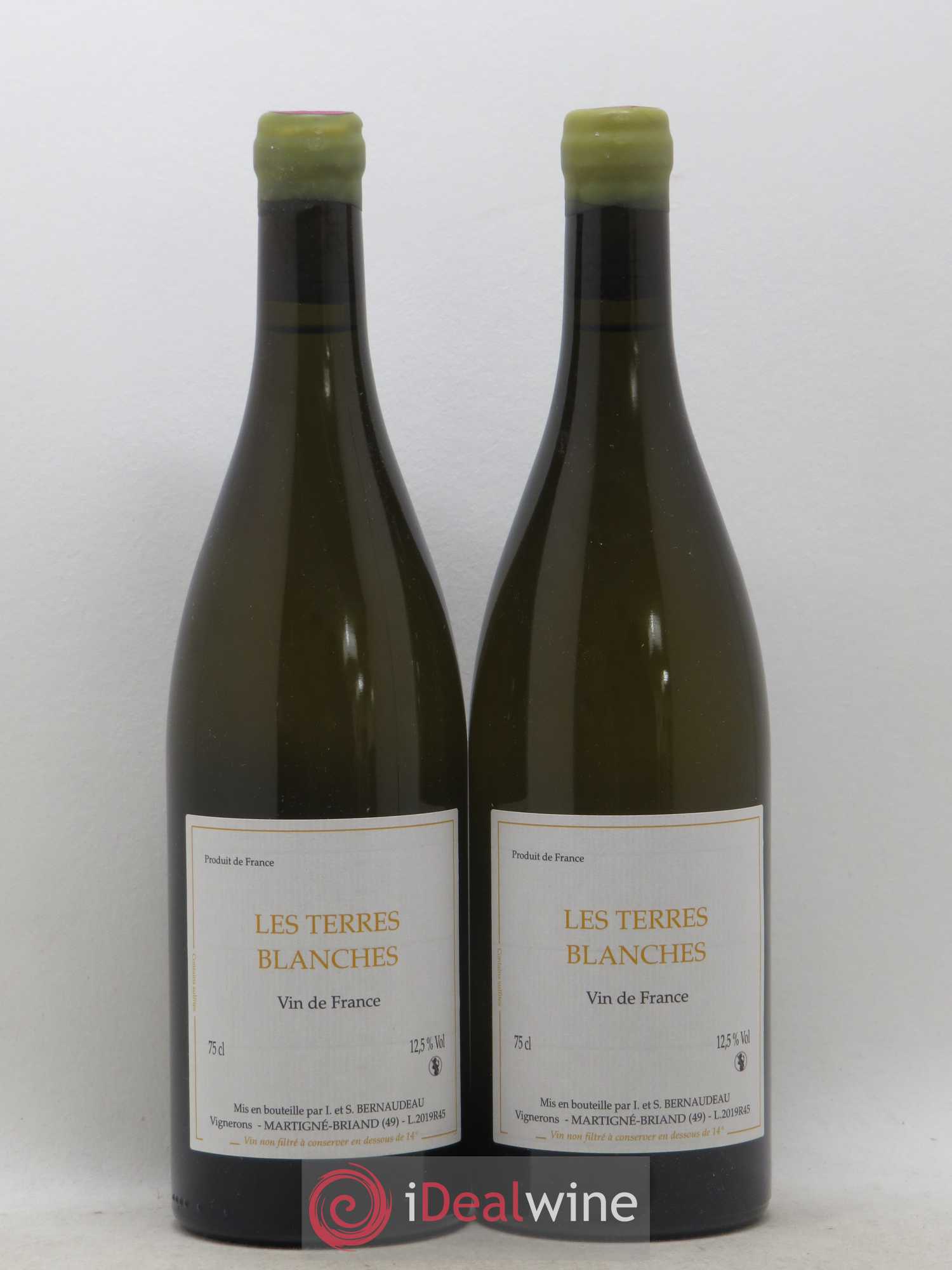 Vin de France Les Terres Blanches Stéphane Bernaudeau 2019 - Lot de 2 bouteilles - 0