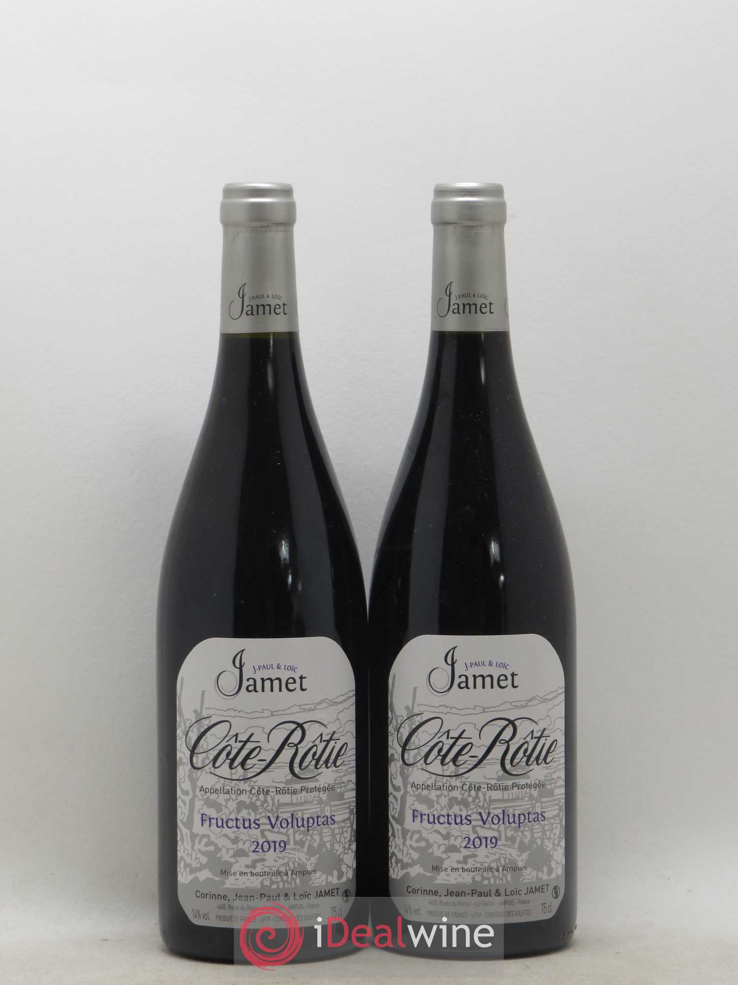 Côte-Rôtie Fructus Voluptas Jamet (Domaine) 2019 - Lot de 2 bouteilles - 0