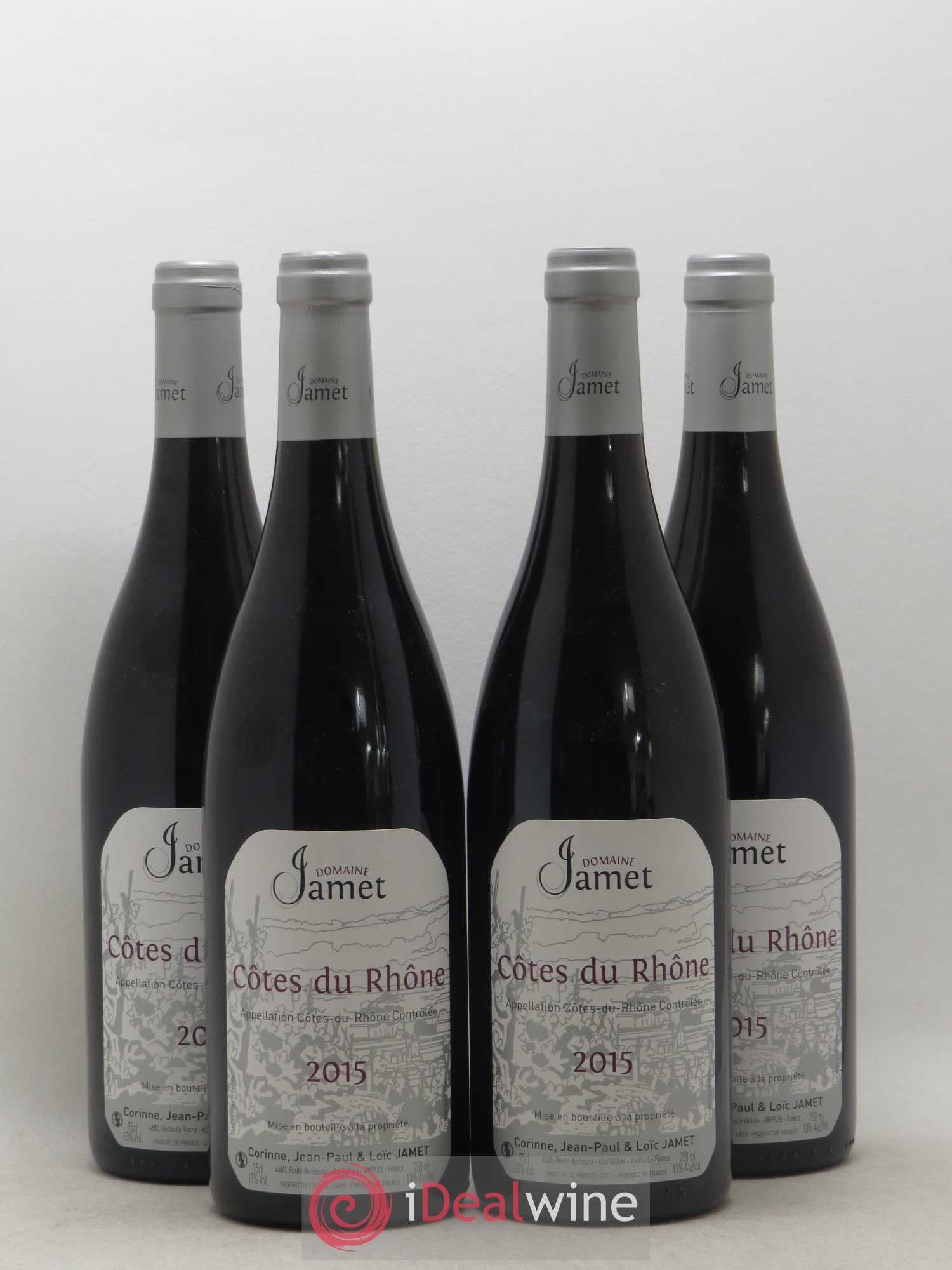 Côtes-du-Rhône Jamet (Domaine) 2015 - Lot de 4 bouteilles - 0