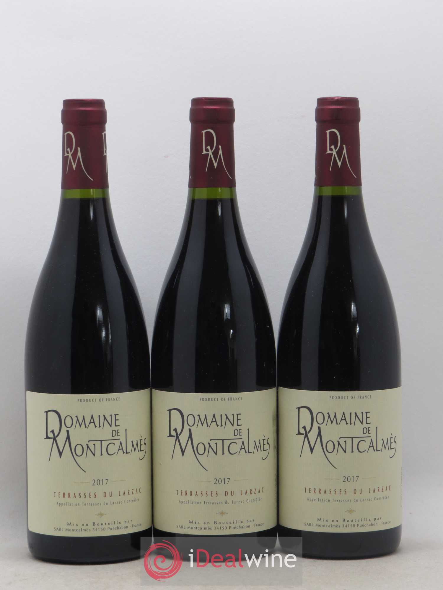 Terrasses du Larzac Domaine de Montcalmès Frédéric Pourtalié 2017 - Lot de 3 bouteilles - 0