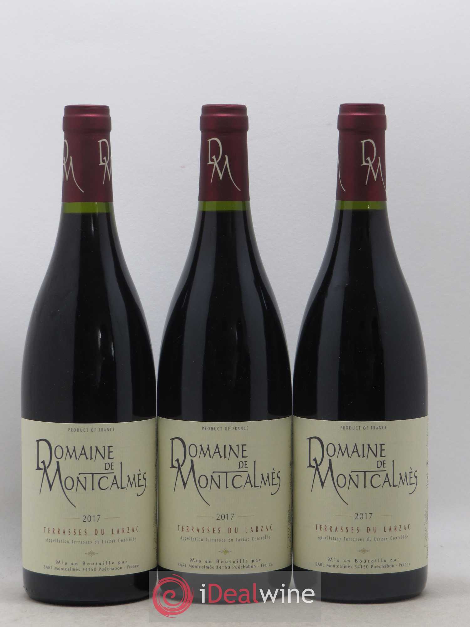 Terrasses du Larzac Domaine de Montcalmès Frédéric Pourtalié 2017 - Lot de 3 bouteilles - 0