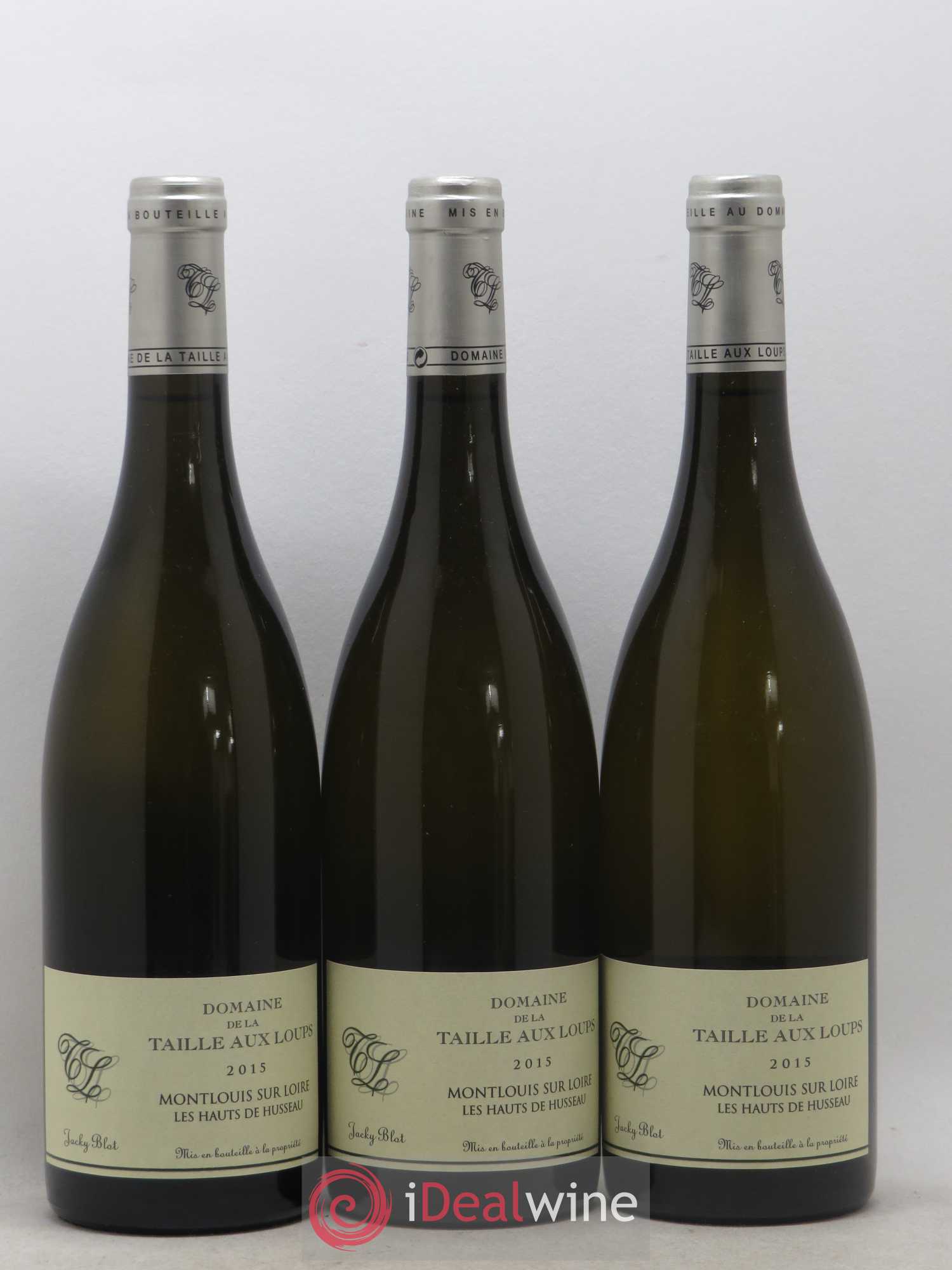 Montlouis-sur-Loire Les Hauts de Husseau La Taille aux Loups - Jacky Blot 2015 - Lot de 3 bouteilles - 0