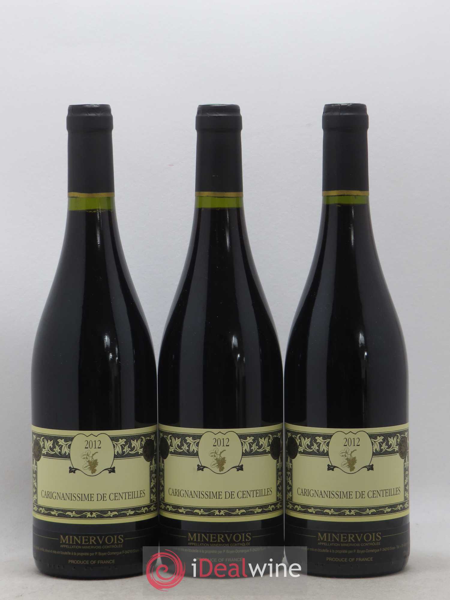 Minervois Carrignanisme de Centeille Clos Centeille 2012 - Posten von 3 Flaschen - 0
