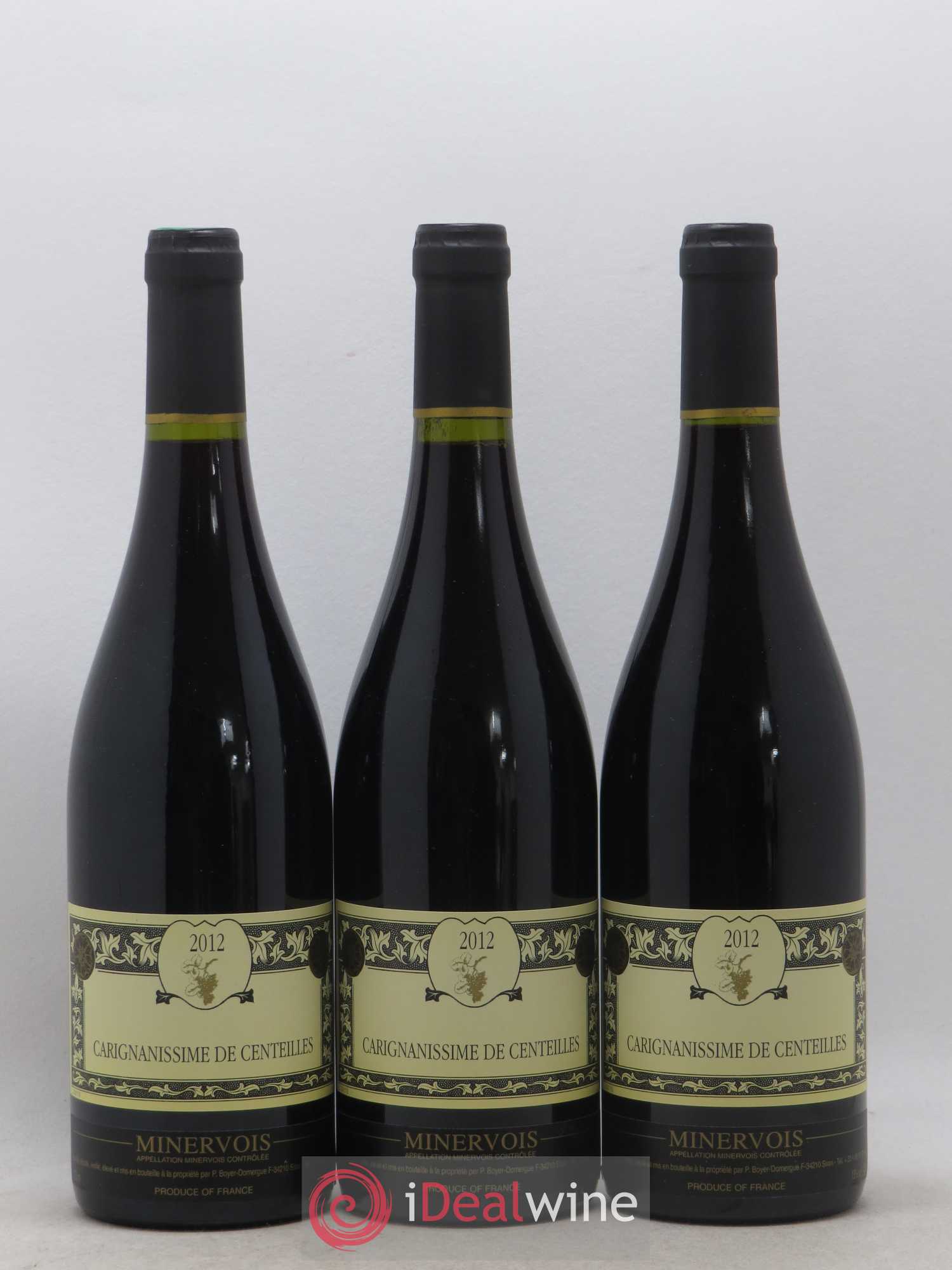 Minervois Carrignanisme de Centeille Clos Centeille 2012 - Posten von 3 Flaschen - 0