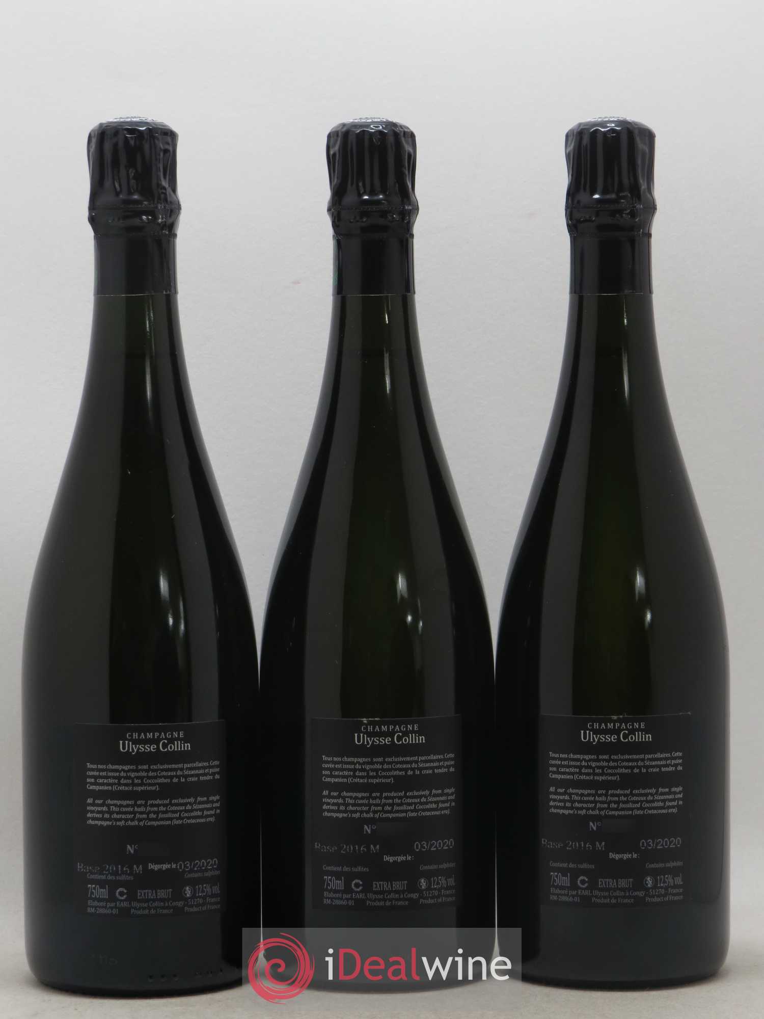 Les Maillons Blanc de Noirs Extra-Brut Ulysse Collin - Lot de 3 bouteilles - 1