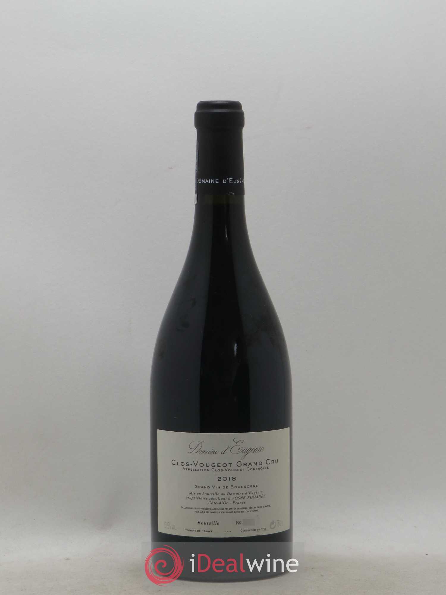 Clos de Vougeot Grand Cru Domaine René Engel - Domaine Eugénie 2018 - Lot de 1 bouteille - 1