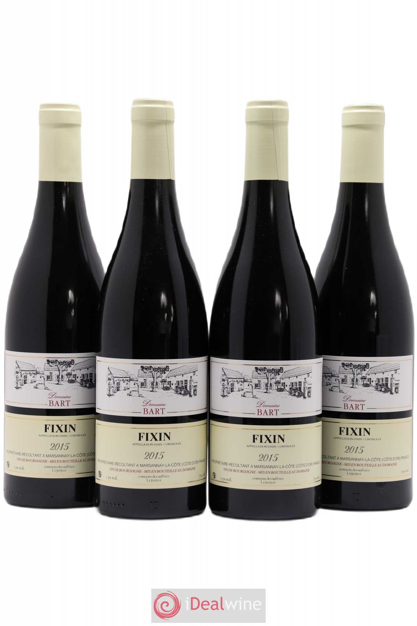 Fixin Domaine Bart 2015 - Posten von 4 Flaschen - 0