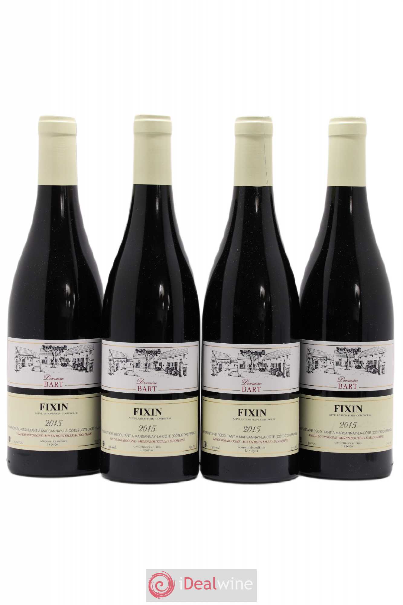 Fixin Domaine Bart 2015 - Posten von 4 Flaschen - 0