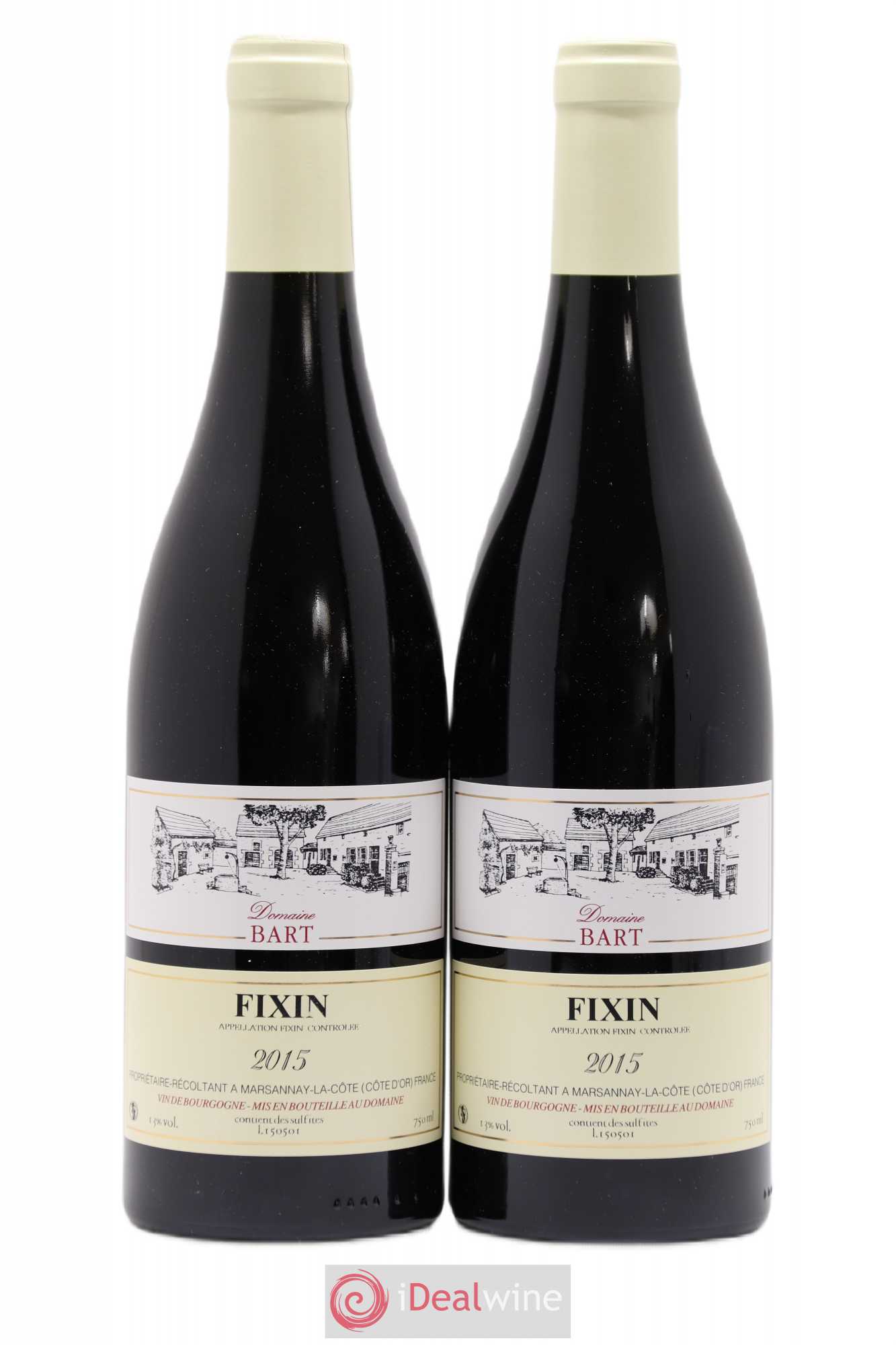 Fixin Domaine Bart 2015 - Lot de 2 bouteilles - 0