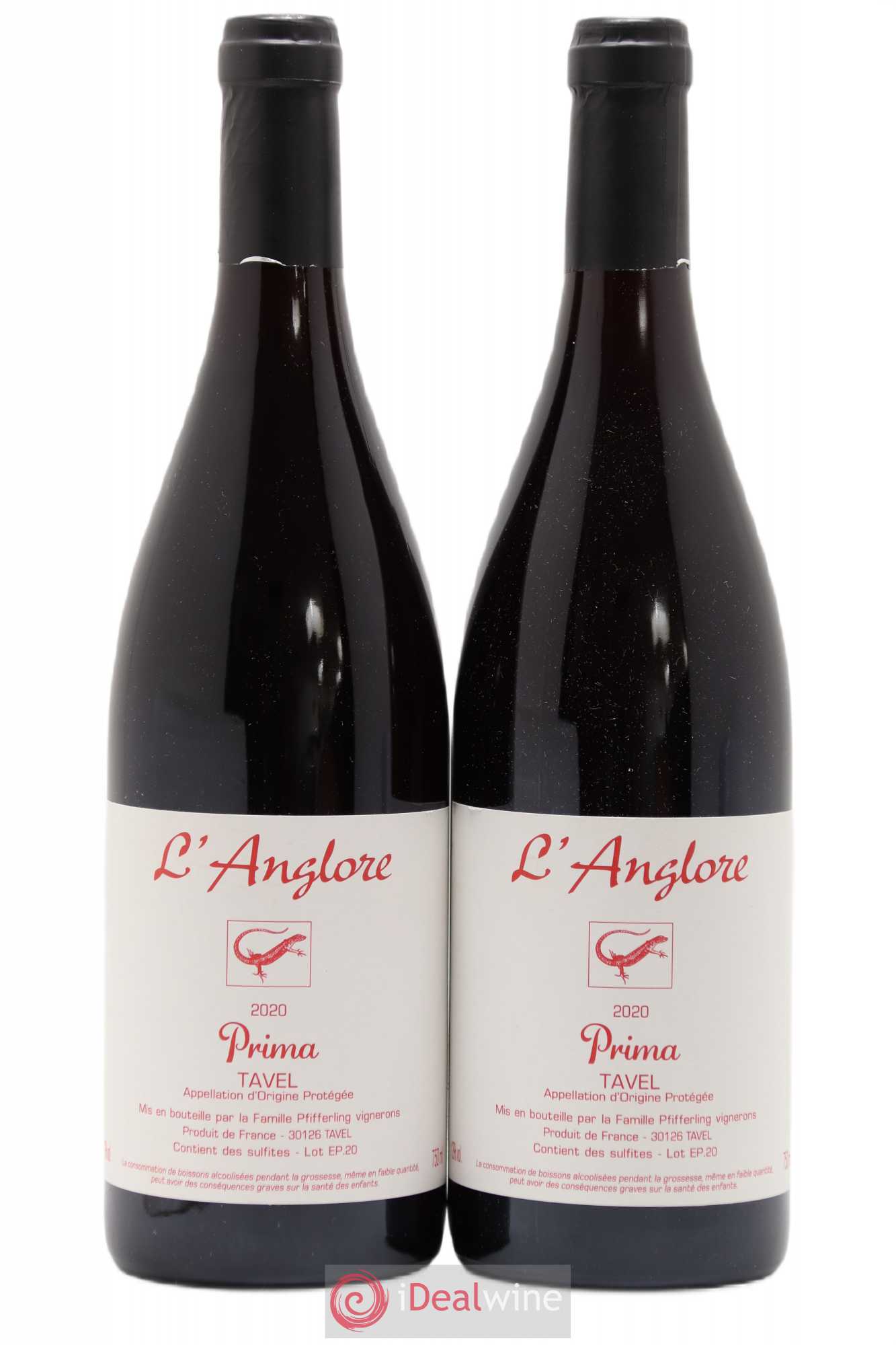 Tavel Prima L'Anglore 2020 - Posten von 2 Flaschen - 0