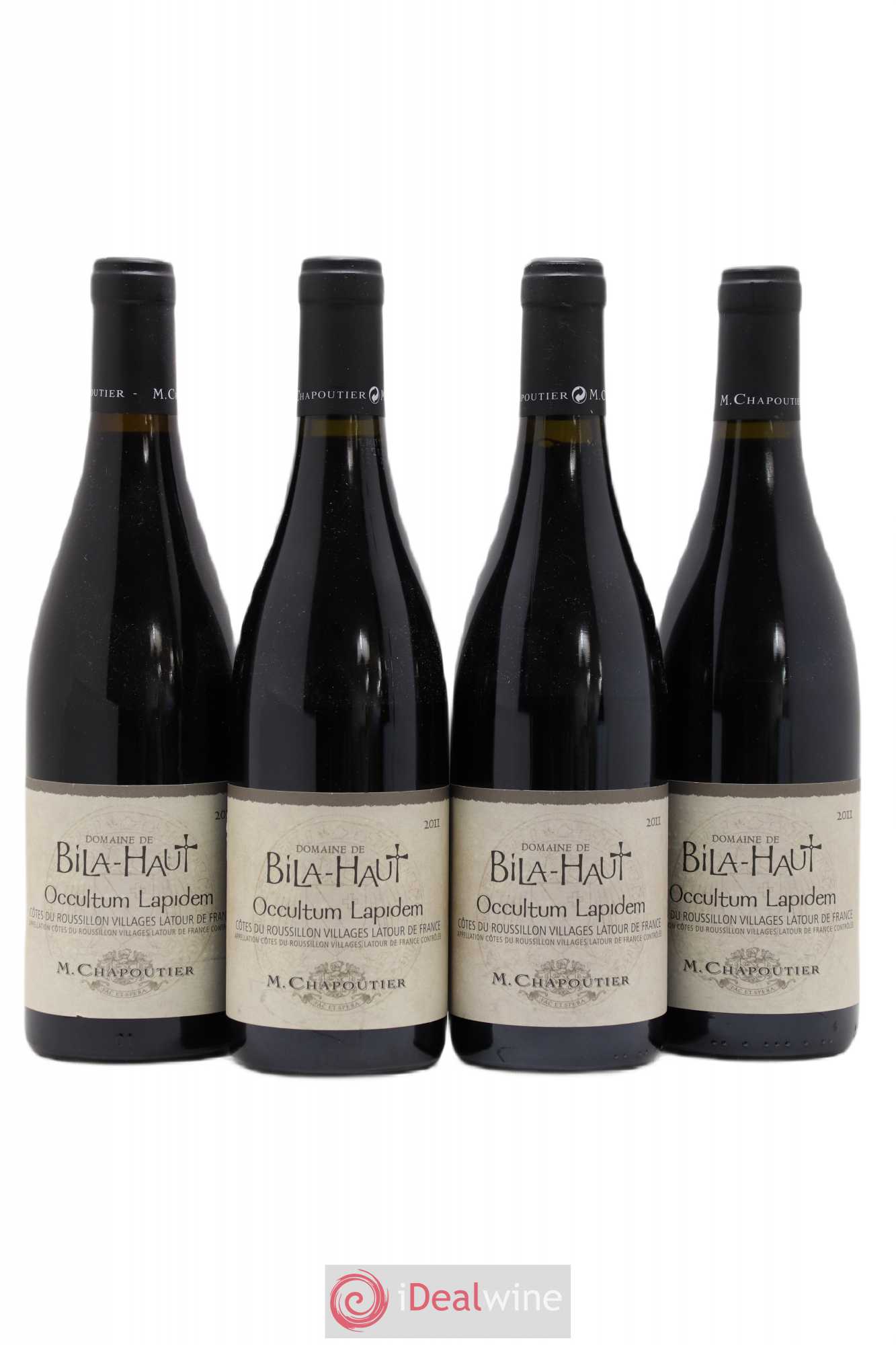 Côtes du Roussillon Villages Latour de France Bila-Haut (Domaine) Occultum Lapidem Chapoutier 2011 - Lot de 4 bouteilles - 0