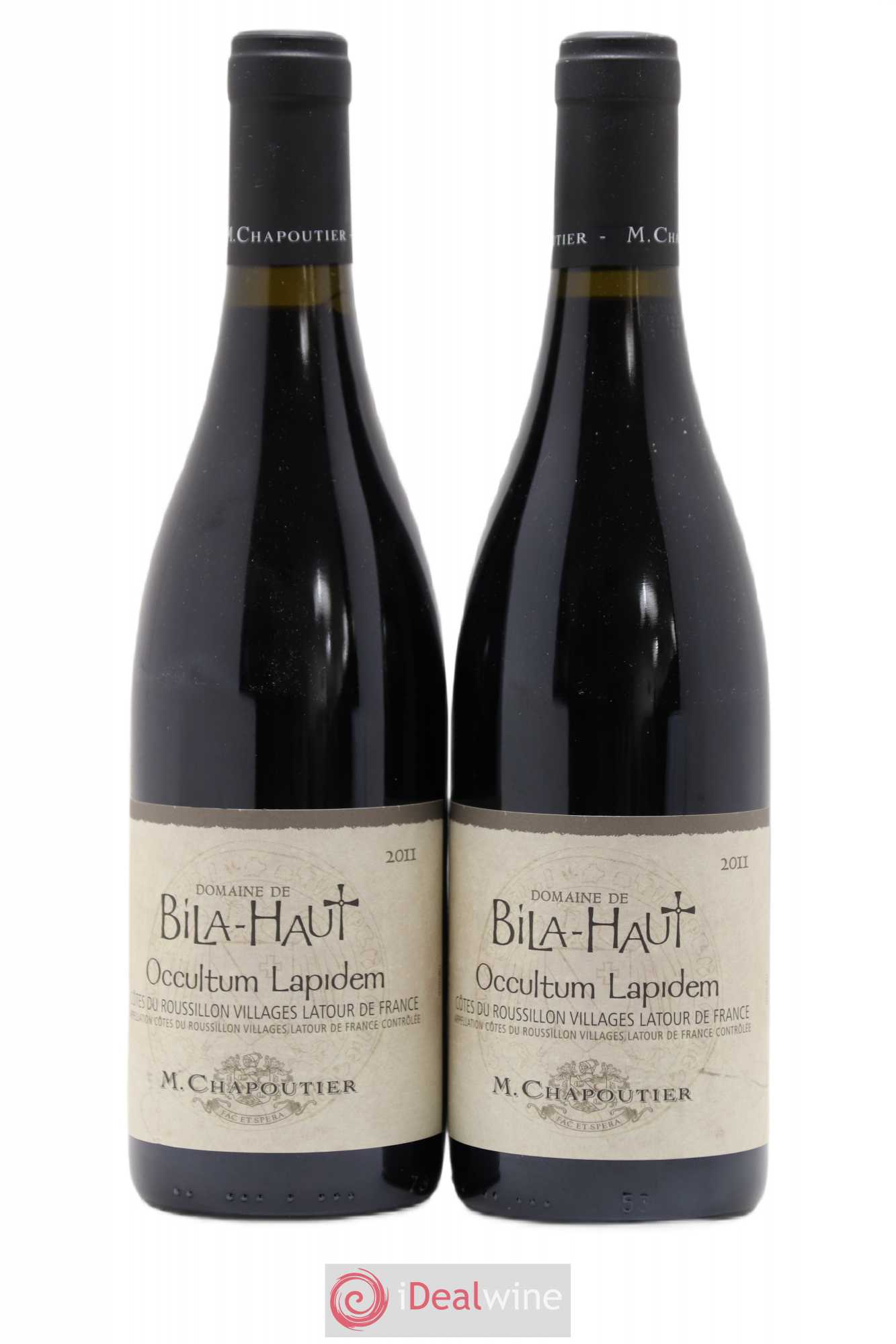 Côtes du Roussillon Villages Latour de France Bila-Haut (Domaine) Occultum Lapidem Chapoutier 2011 - Lot de 2 bouteilles - 0
