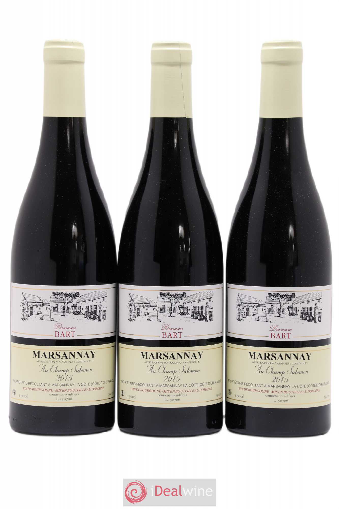 Marsannay Au Champ Salomon Bart (Domaine) 2015 - Lot de 3 bouteilles - 0
