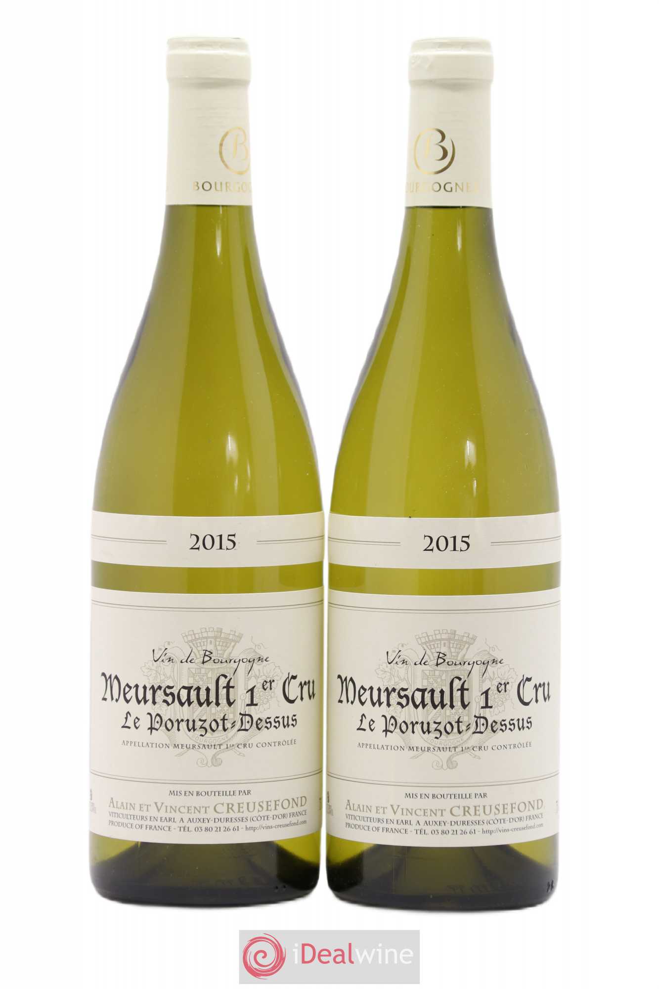 Meursault 1er Cru Le Poruzot Dessus Creusefont 2015 - Posten von 2 Flaschen - 0