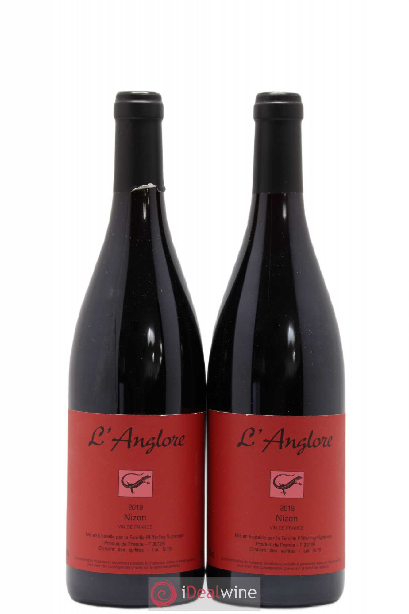 Vin de France Nizon L'Anglore 2019 - Lot de 2 bouteilles - 0