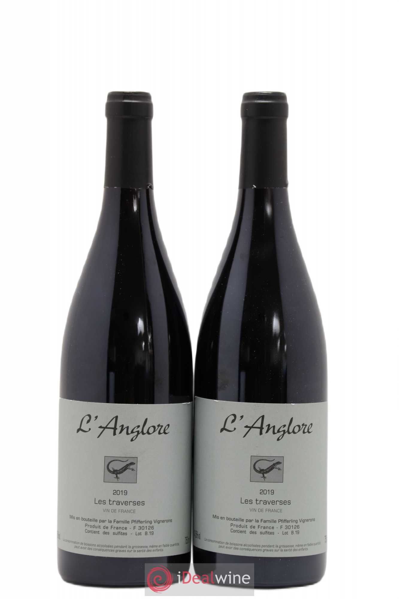 Vin de France Les Traverses L'Anglore 2019 - Lot de 2 bouteilles - 0