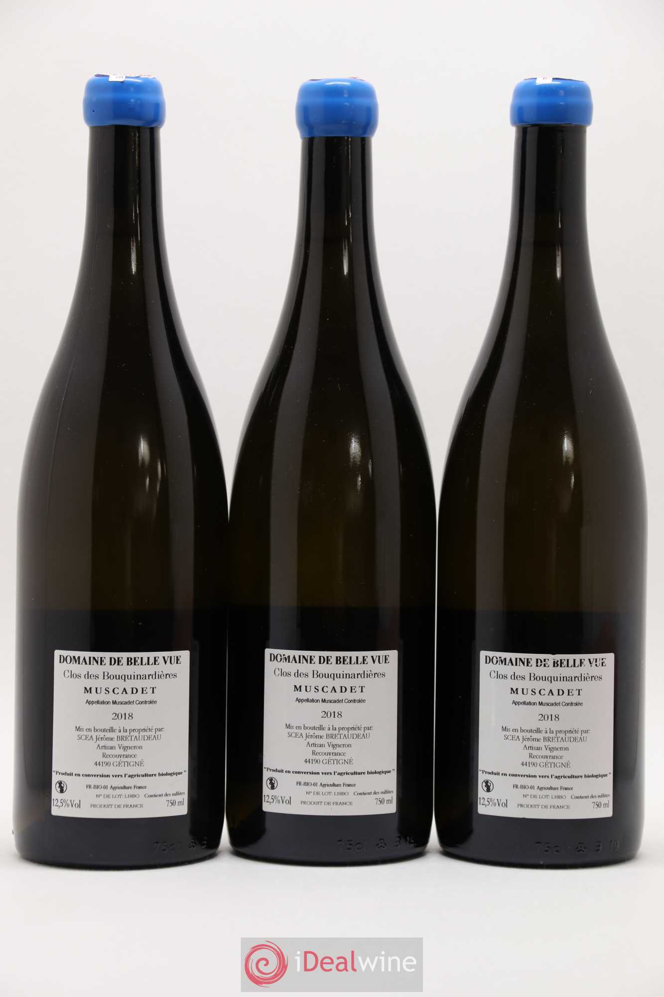 Muscadet-Sèvre-et-Maine Gabbro Jérôme Bretaudeau - Domaine de Bellevue 2018 - Lot de 3 bouteilles - 1