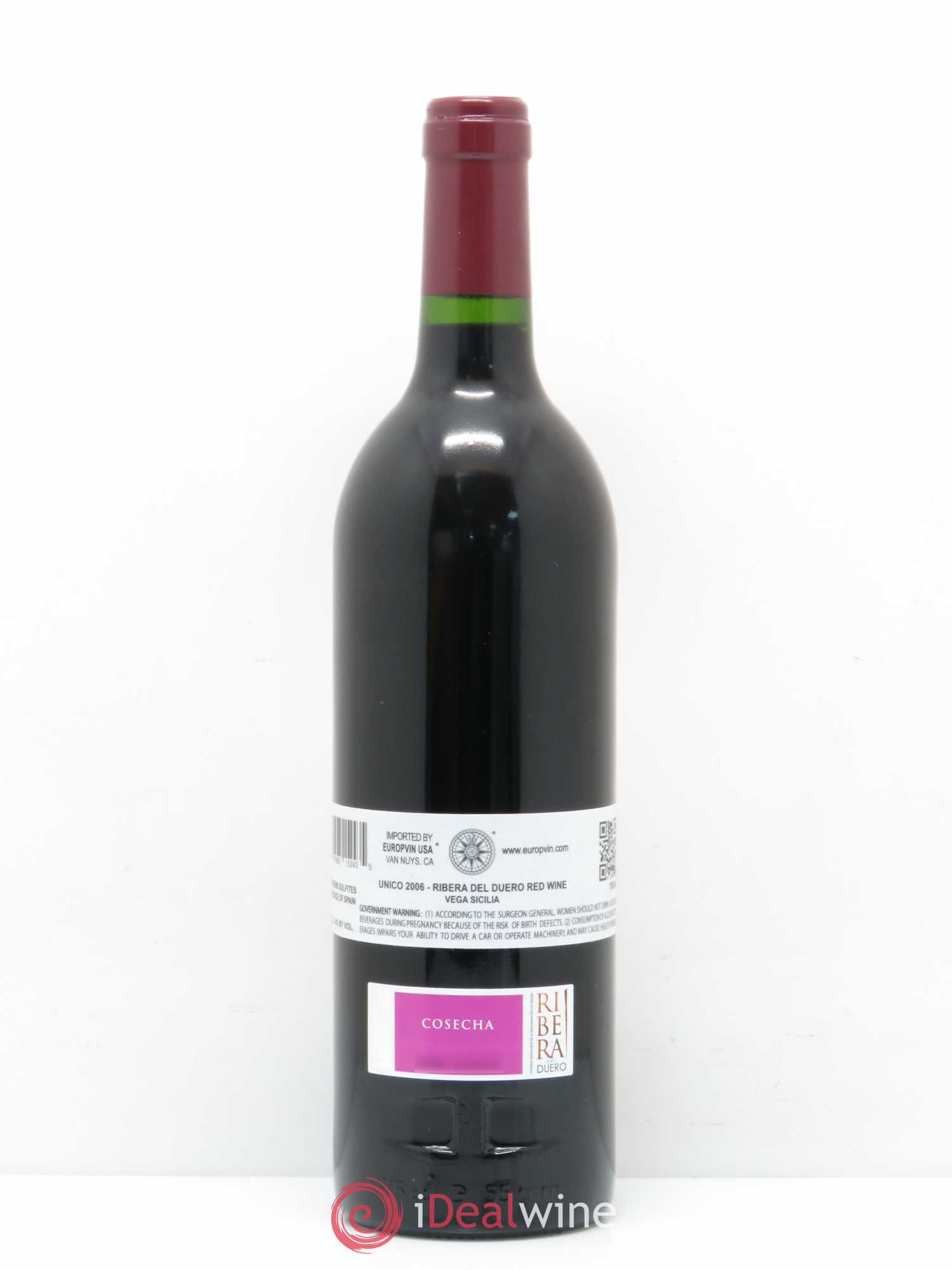 Ribera Del Duero DO Vega Sicilia Unico Famille Alvarez 2006 - Lot de 1 bouteille - 1