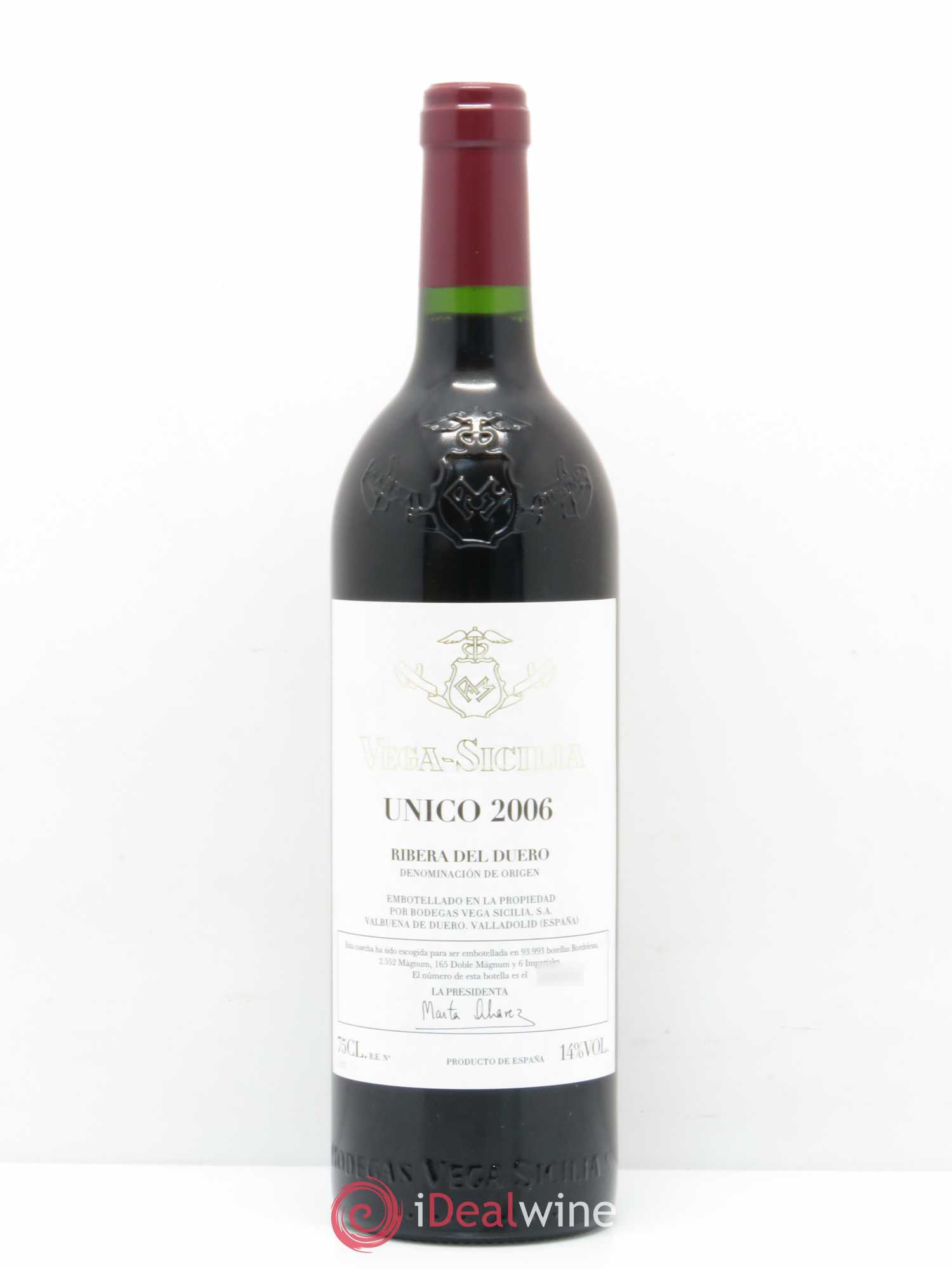 Ribera Del Duero DO Vega Sicilia Unico Famille Alvarez 2006 - Lot de 1 bouteille - 0