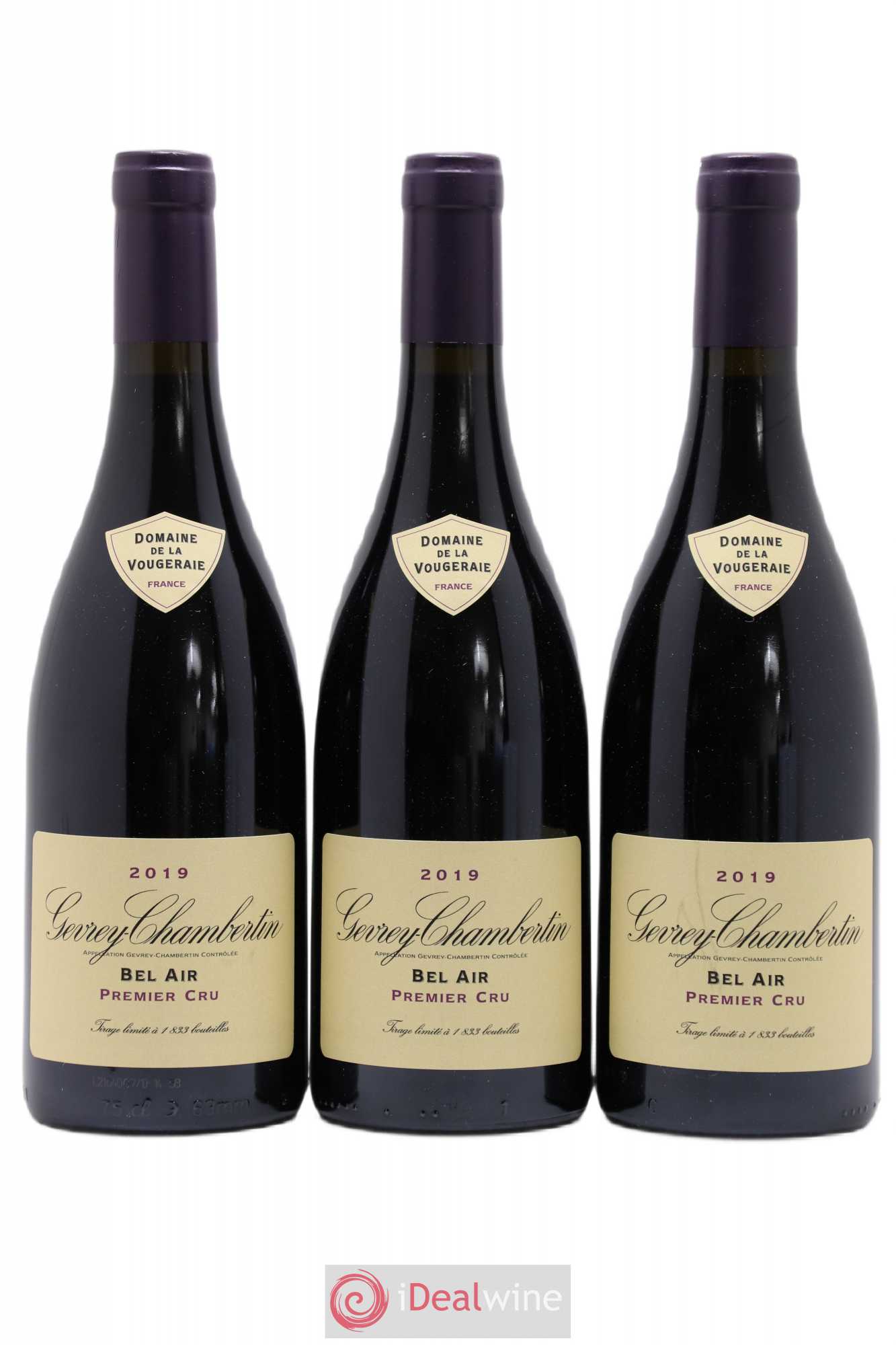 Gevrey-Chambertin 1er Cru Bel Air La Vougeraie 2019 - Lot de 3 bouteilles - 0