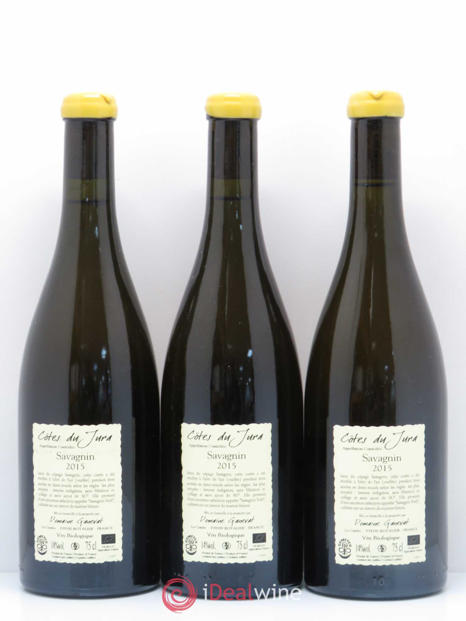 Côtes du Jura Les Chalasses Marnes Bleues Jean-François Ganevat (Domaine) 2015 - Lot de 3 bouteilles - 1