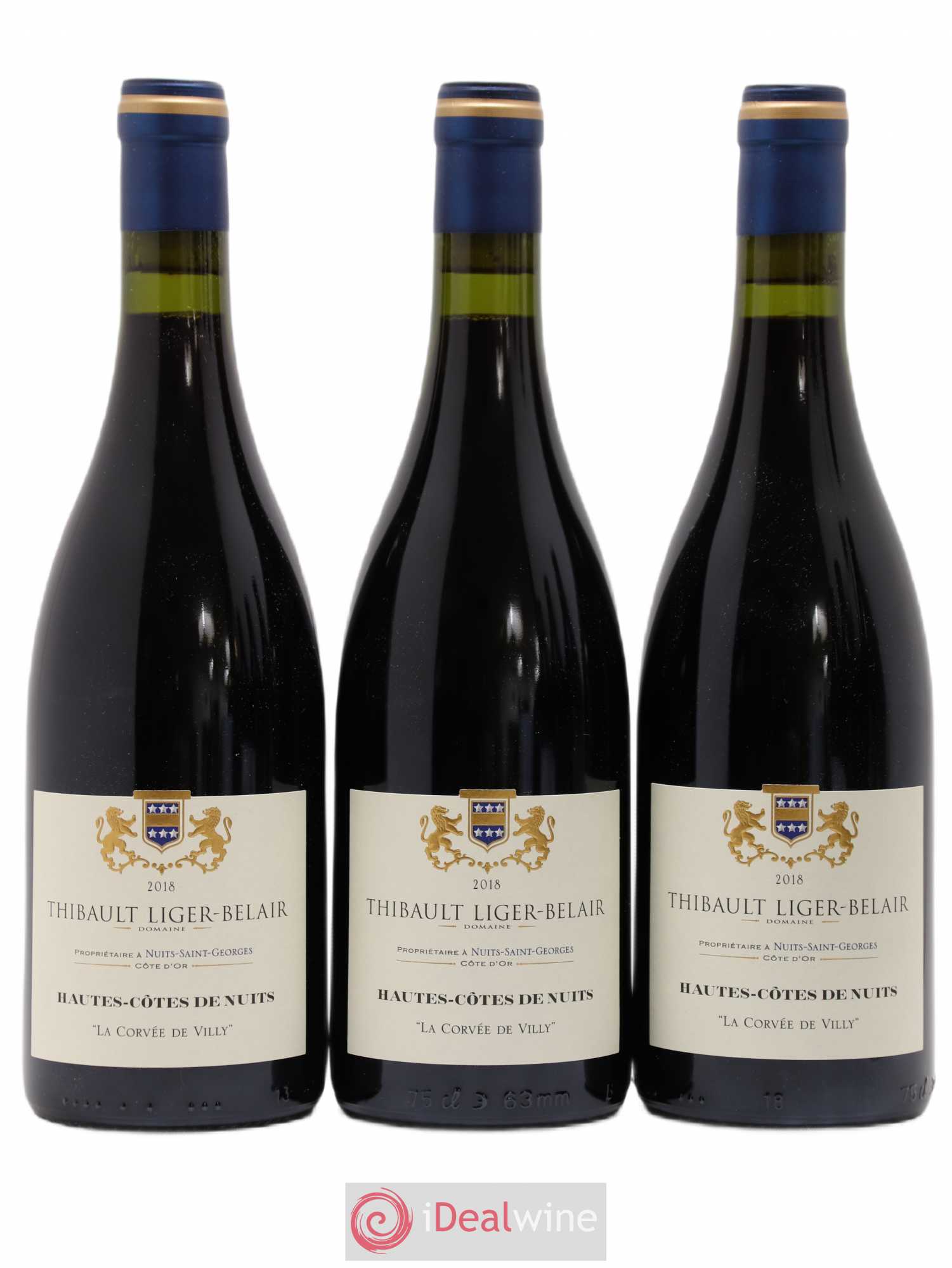 Hautes-Côtes de Nuits La Corvée de Villy Thibault Liger-Belair 2018 - Lot de 3 bouteilles - 0