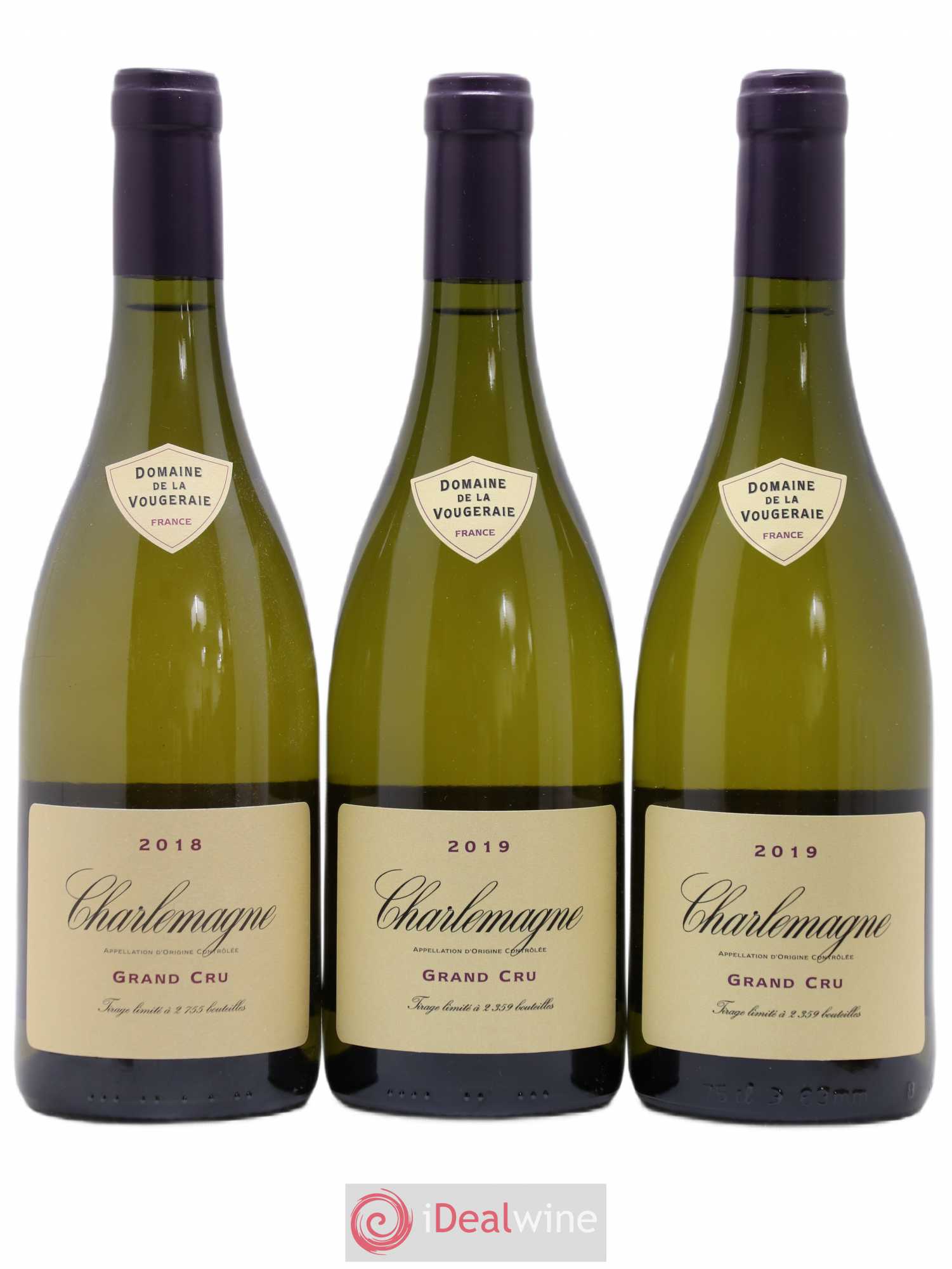Charlemagne La Vougeraie 2018 - Lot de 3 bouteilles - 0