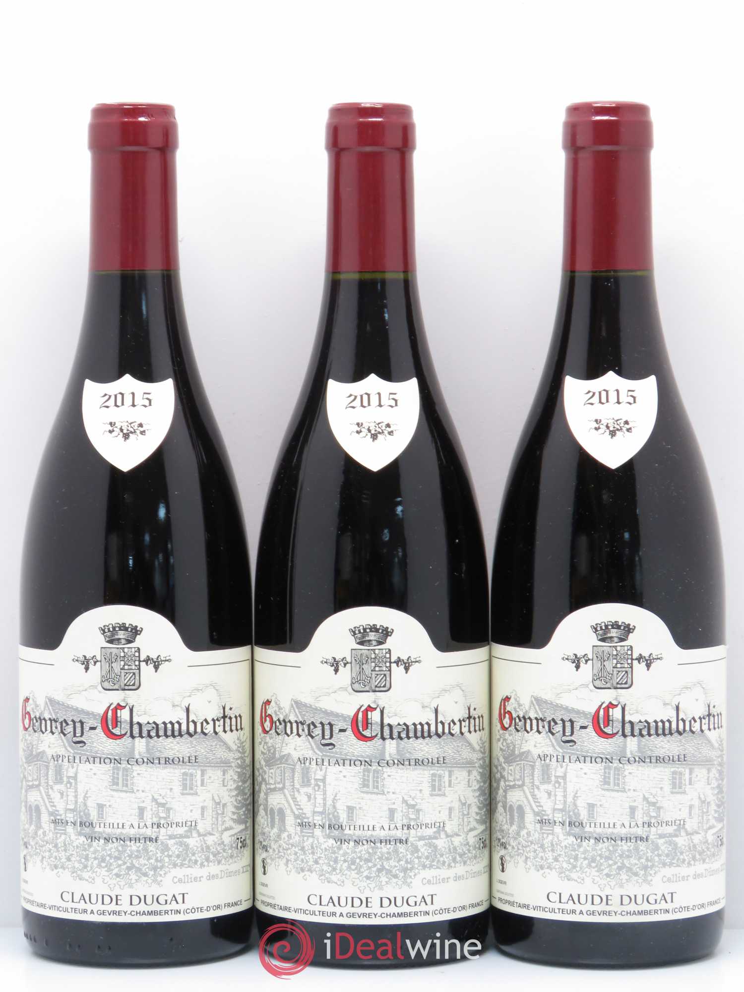Gevrey-Chambertin Claude Dugat 2015 - Lot de 3 bouteilles - 0