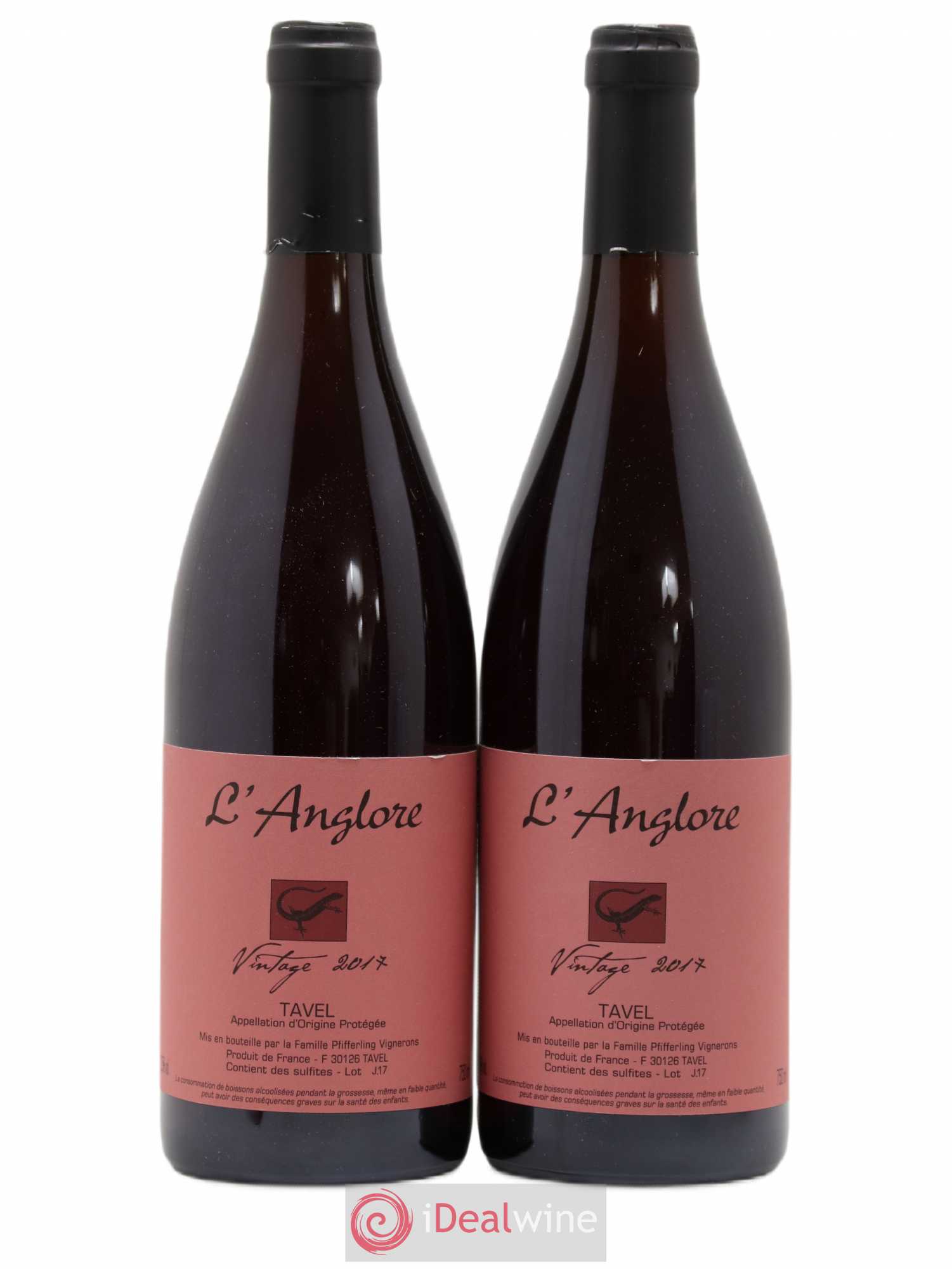 Tavel Vintage L'Anglore 2017 - Lot de 2 bouteilles - 0