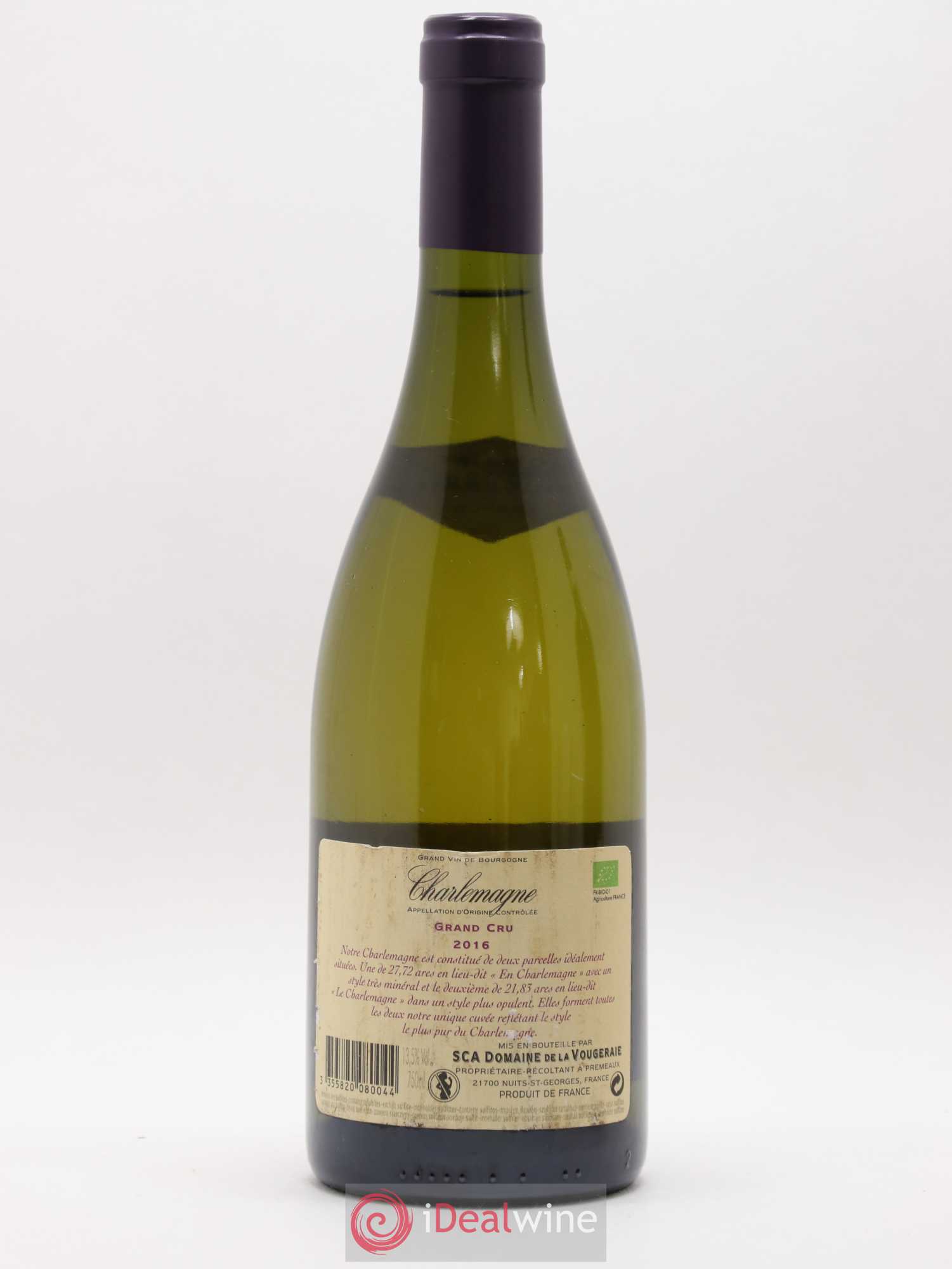 Charlemagne La Vougeraie 2016 - Lot de 1 bouteille - 1