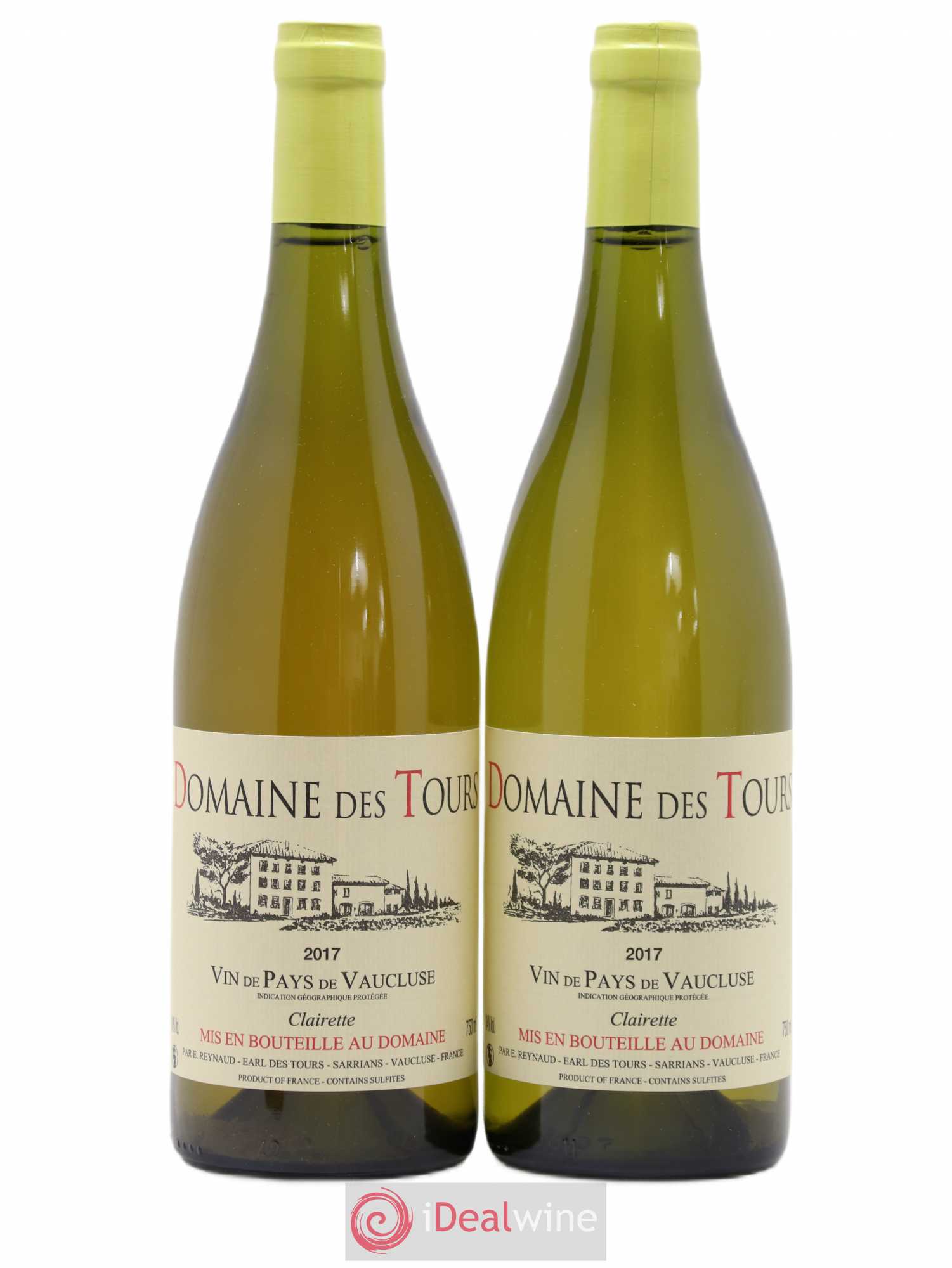 Vaucluse (Vin de Pays de Vaucluse) Domaine des Tours Emmanuel Reynaud Clairette 2017 - Lot de 2 bouteilles - 0