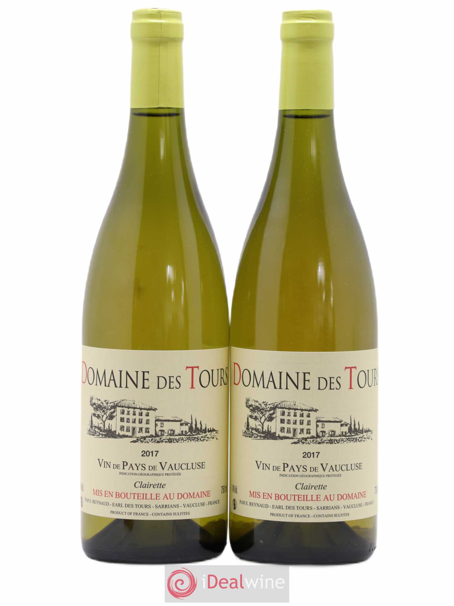 Vaucluse (Vin de Pays de Vaucluse) Domaine des Tours Emmanuel Reynaud Clairette 2017 - Lot de 2 bouteilles - 0