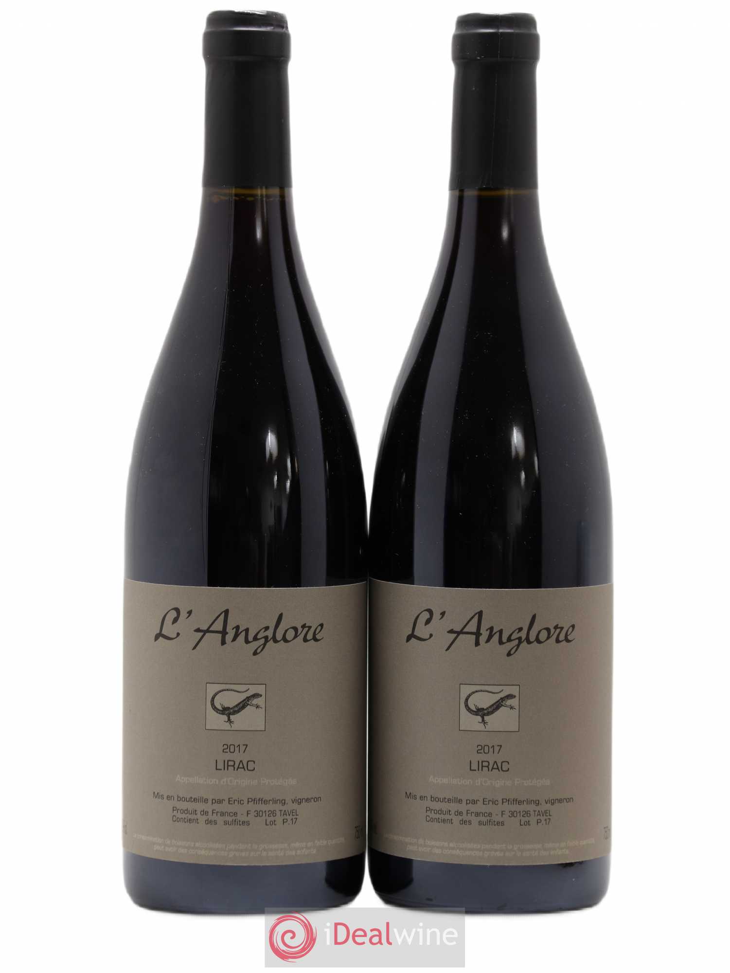 Lirac L'Anglore 2017 - Lot de 2 bouteilles - 0