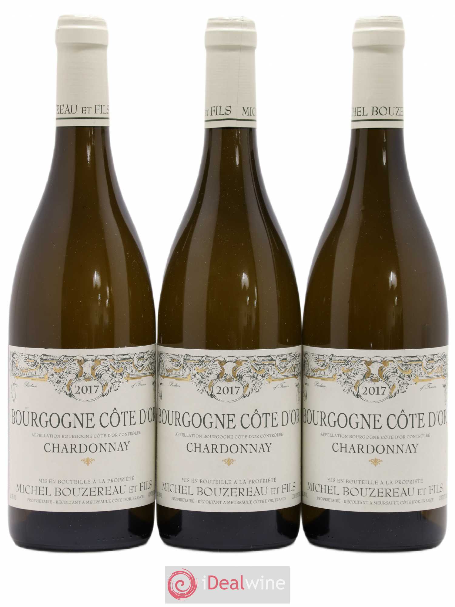 Bourgogne Côte-d'Or Michel Bouzereau et Fils (Domaine) 2017 - Lot de 3 bouteilles - 0