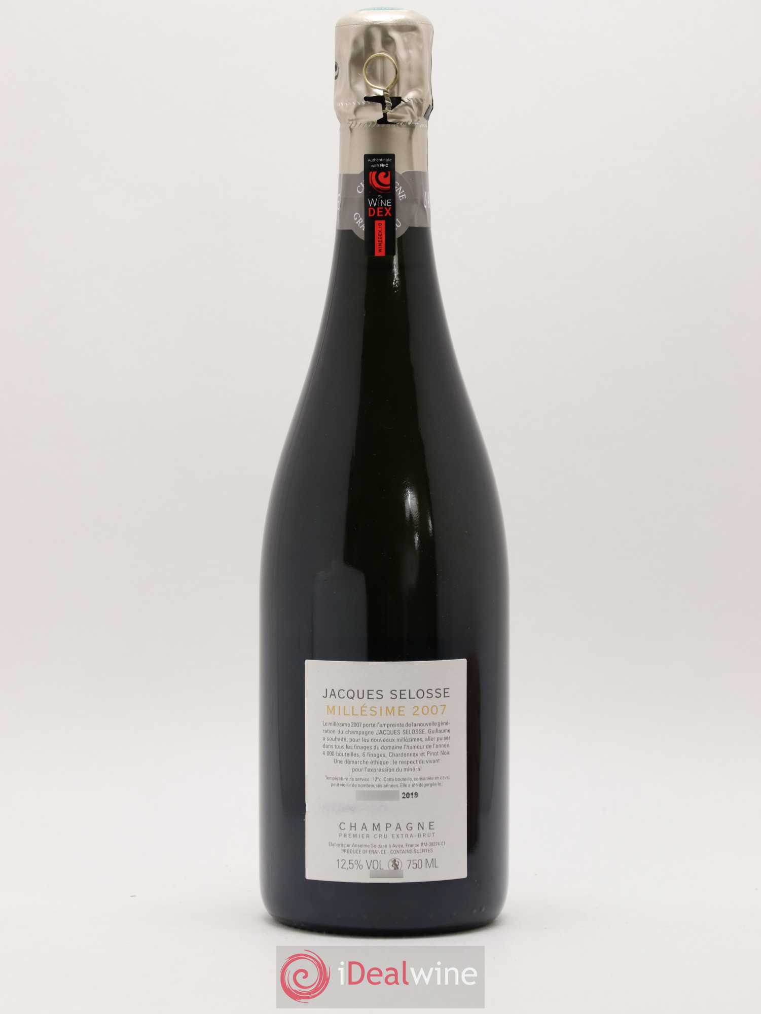 1er Cru Millésimé Extra-Brut Jacques Selosse 2007 - Lot de 1 bouteille - 1