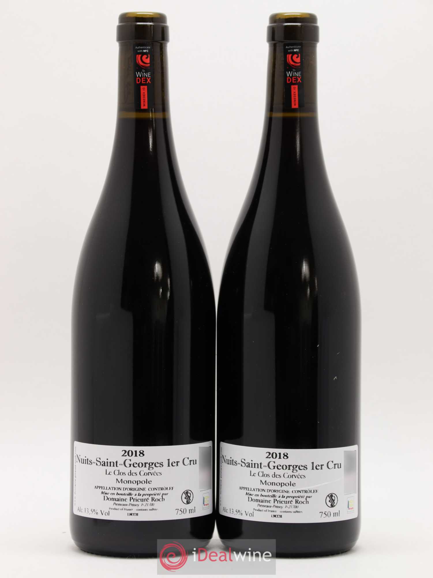 Nuits-Saint-Georges 1er Cru Le Clos des Corvées Prieuré Roch 2018 - Lot de 2 bouteilles - 1