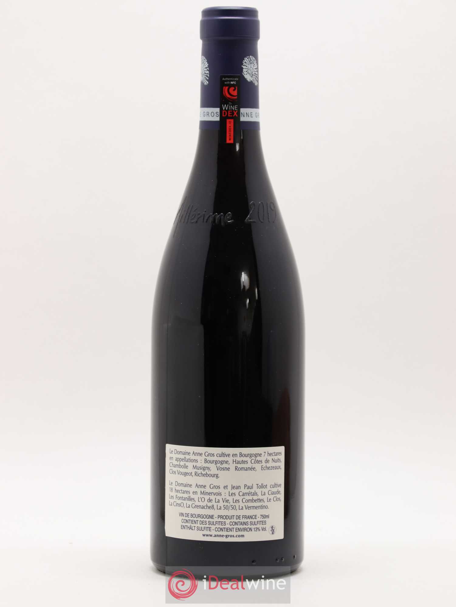 Richebourg Grand Cru Anne Gros 2019 - Lot de 1 bouteille - 1
