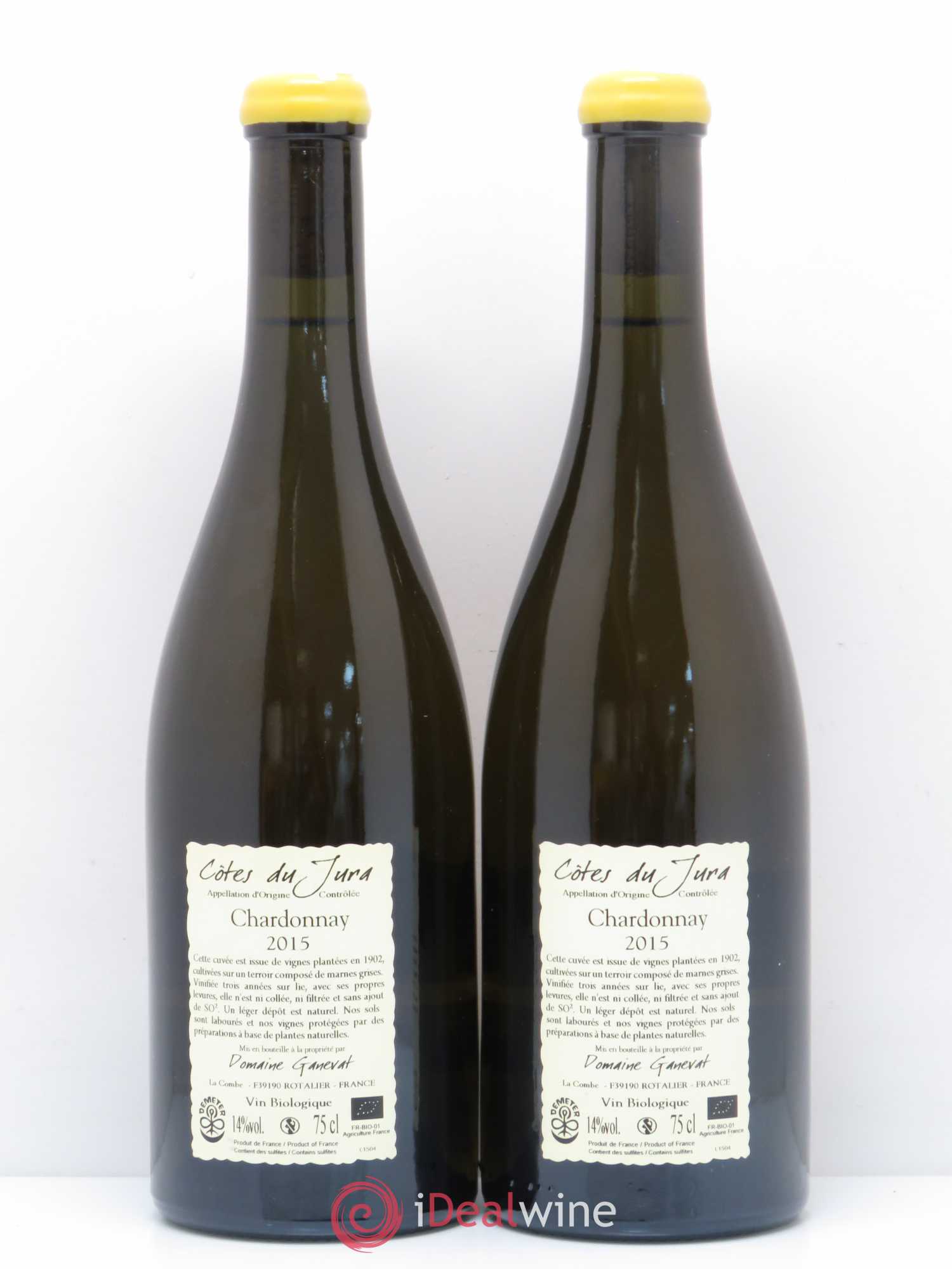 Côtes du Jura Les Chalasses Vieilles Vignes Jean-François Ganevat (Domaine) (sans prix de réserve) 2015 - Lot de 2 bouteilles - 1