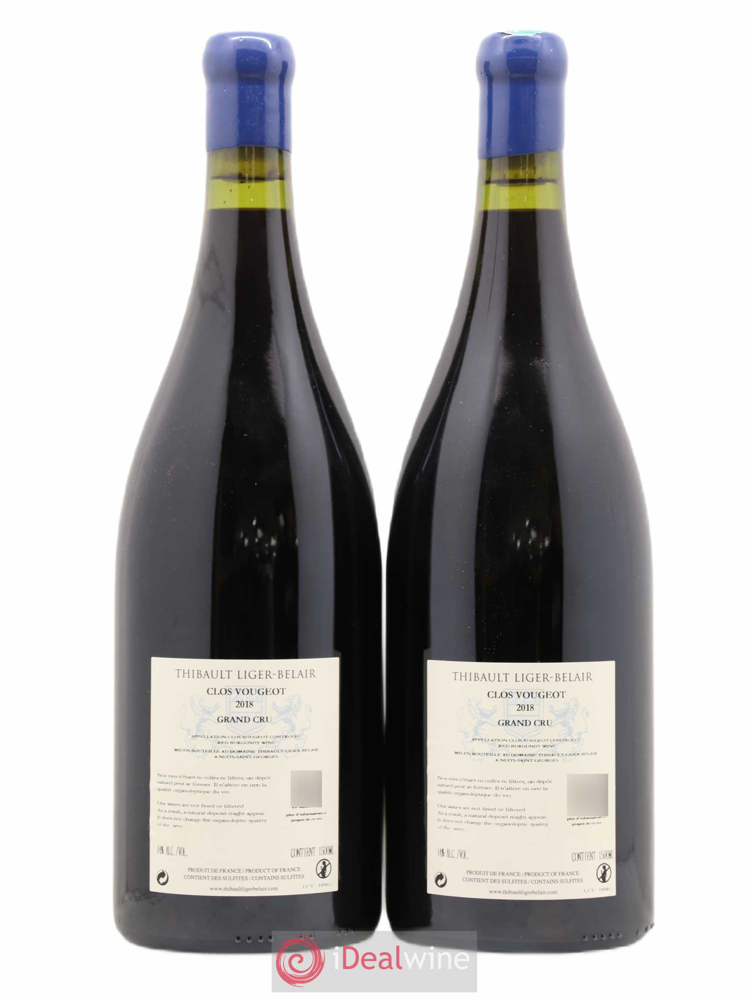 Clos de Vougeot Grand Cru Thibault Liger-Belair 2018 - Lot de 2 magnums - 1