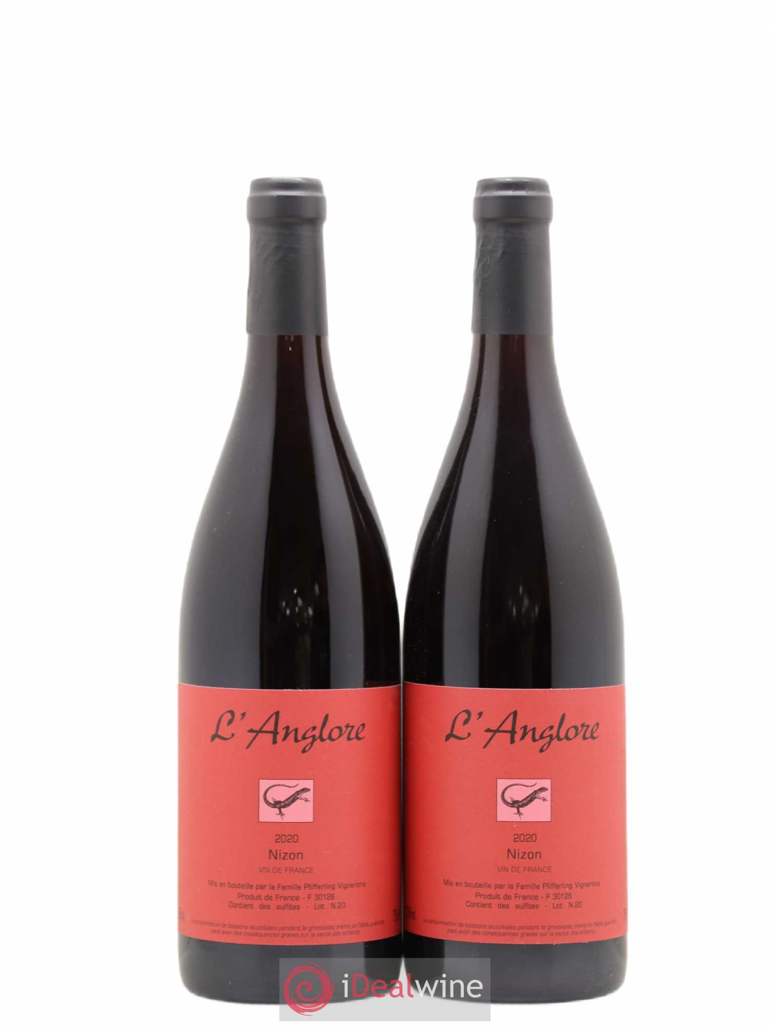 Vin de France Nizon L'Anglore 2020 - Lot de 2 bouteilles - 0