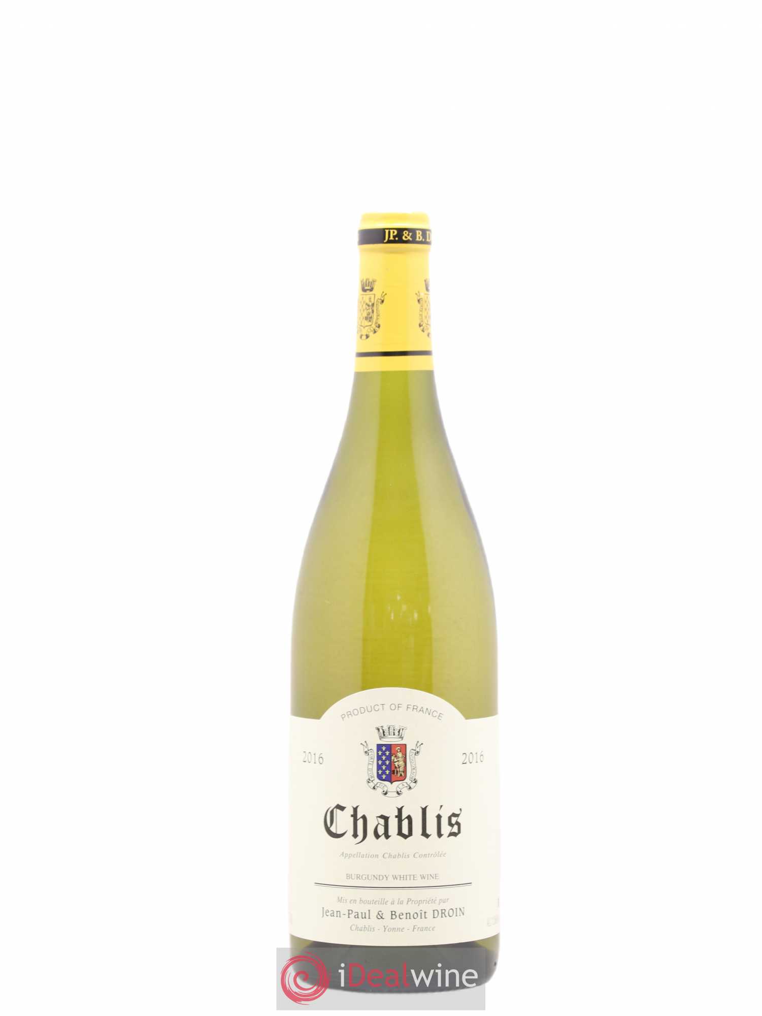 Chablis Jean-Paul & Benoît Droin (Domaine) (sans prix de réserve) 2016 - Lot de 1 bouteille - 0