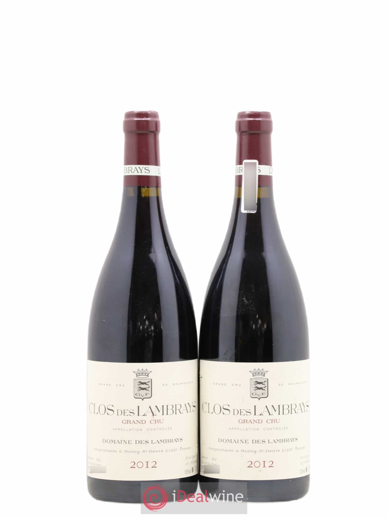 Clos des Lambrays Grand Cru Domaine des Lambrays 2012 - Lot de 2 bouteilles - 0
