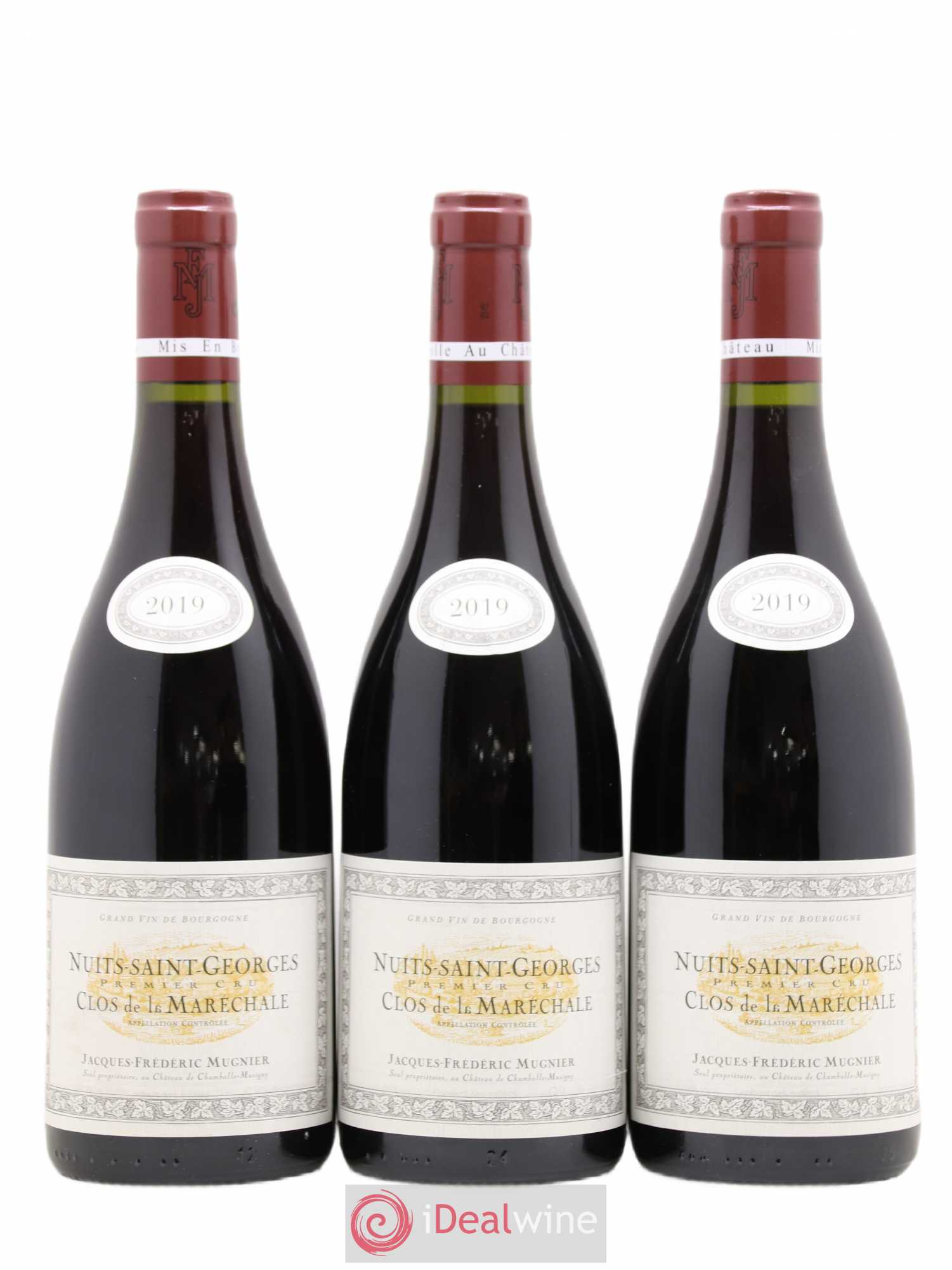 Nuits-Saint-Georges 1er Cru Clos de La Maréchale Jacques-Frédéric Mugnier 2019 - Lot de 3 bouteilles - 0